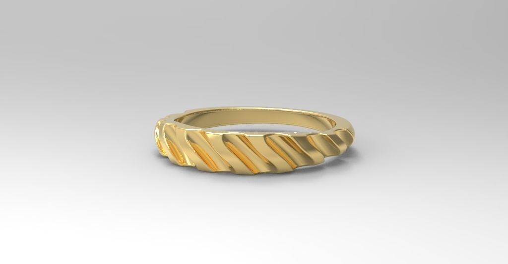 Rope Ring 3d Model 3D print model_3