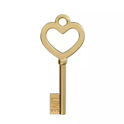 Heart Key Pendant
