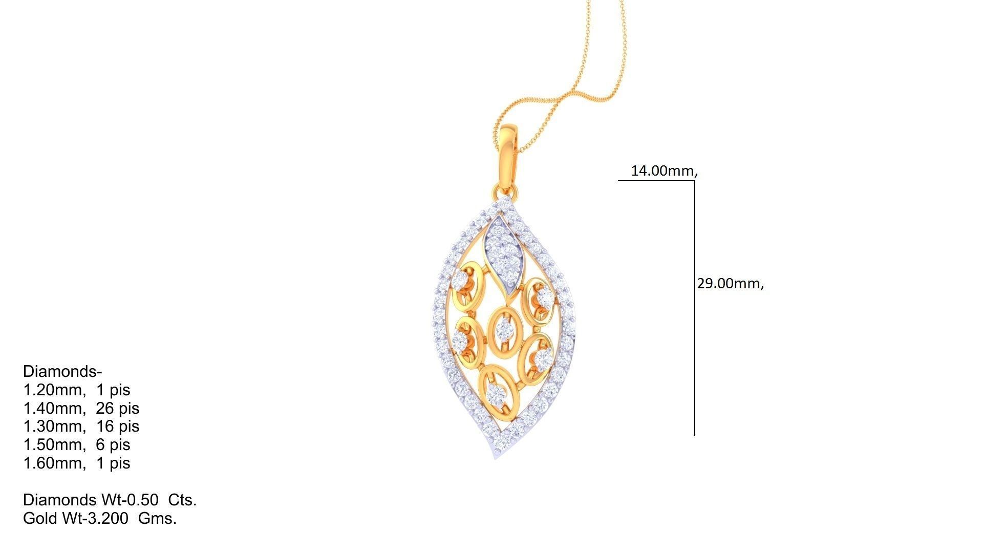 Women Pendant 3dm STL OBJ FBX Renders Details 3D print model_1