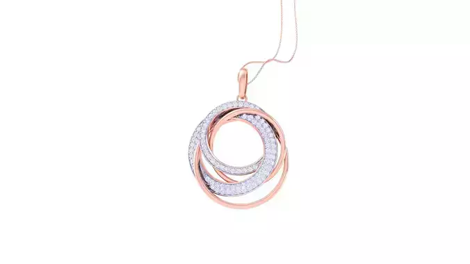 Women Pendant 3dm STL OBJ FBX Renders Details