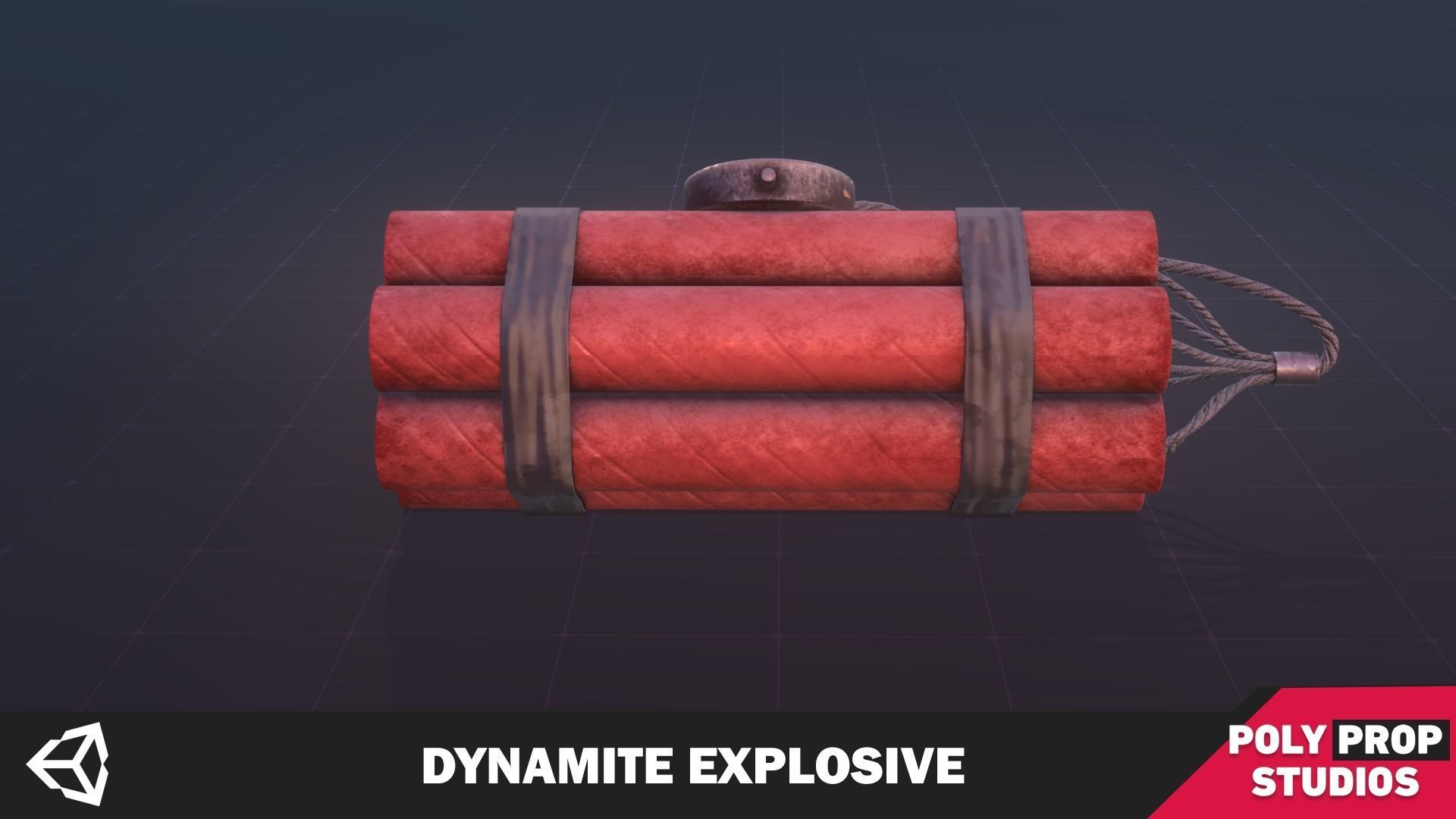 Dynamite Explosive Low-poly 3D model_4