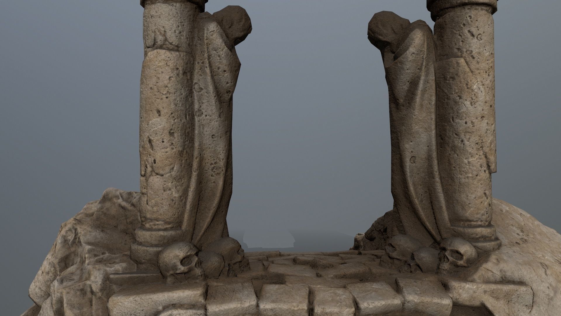 Souls Gate Low-poly 3D model_11