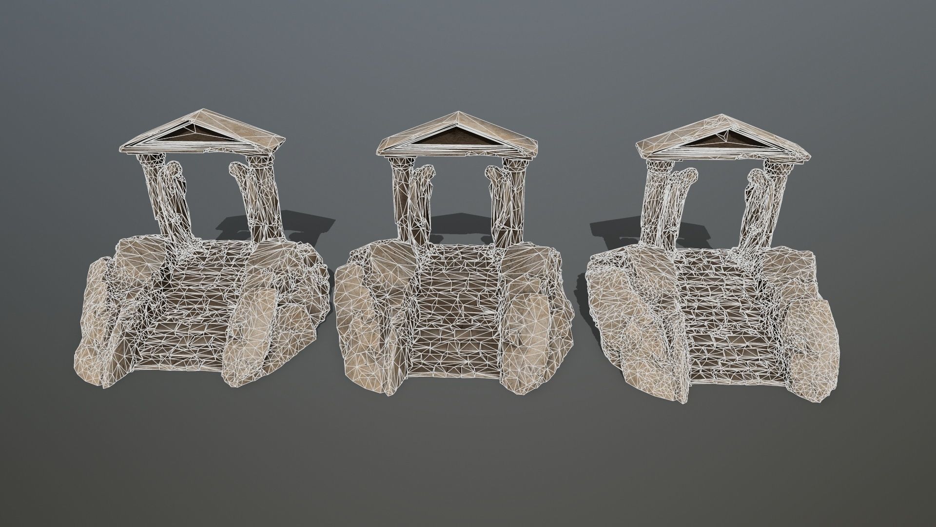 Souls Gate Low-poly 3D model_13