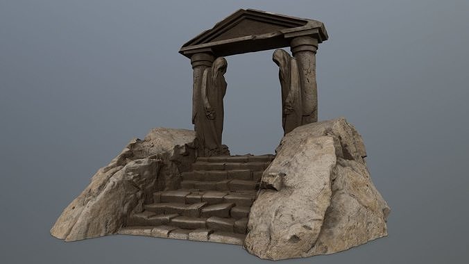 Souls Gate Low-poly 3D model
