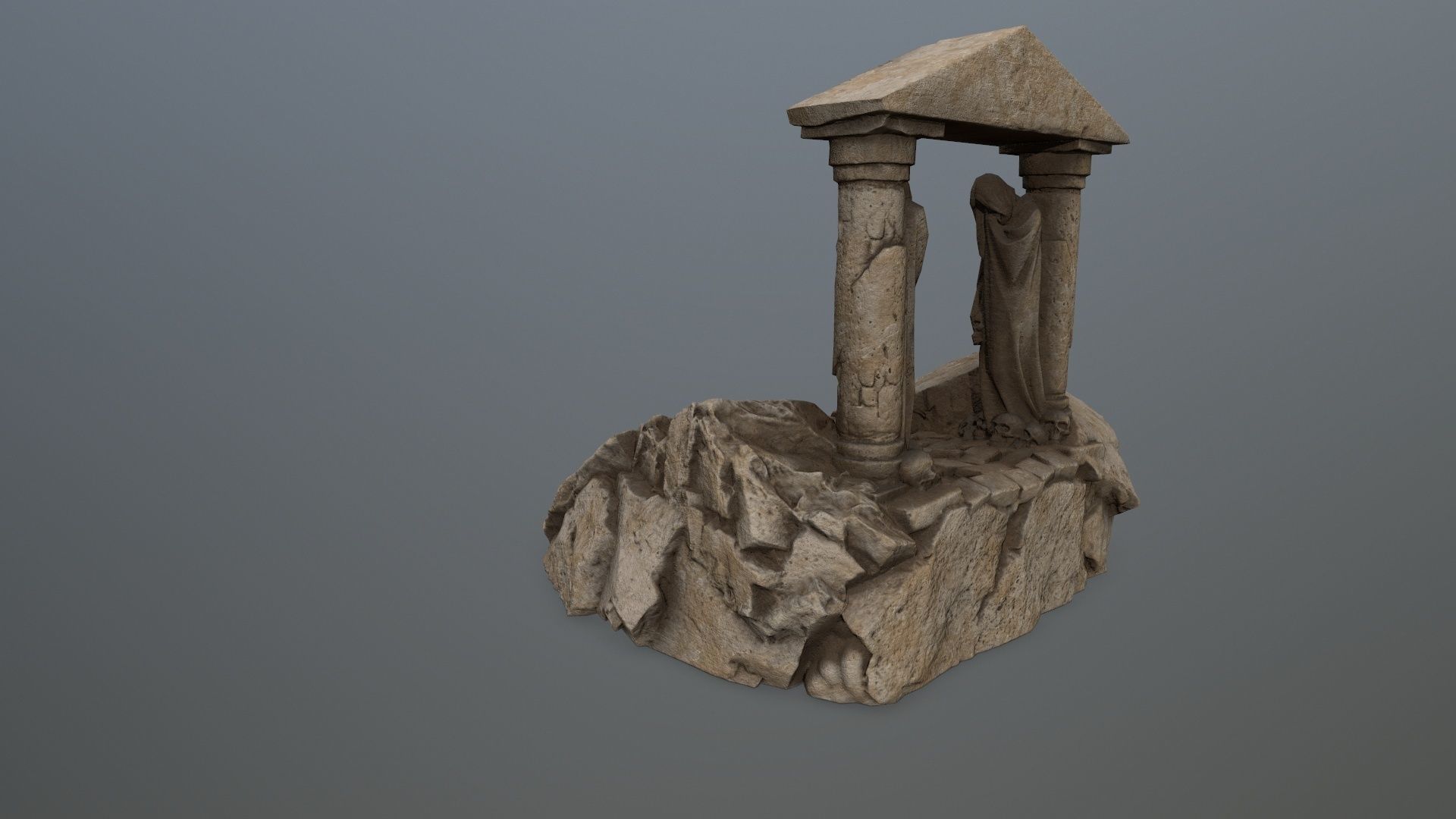 Souls Gate Low-poly 3D model_6