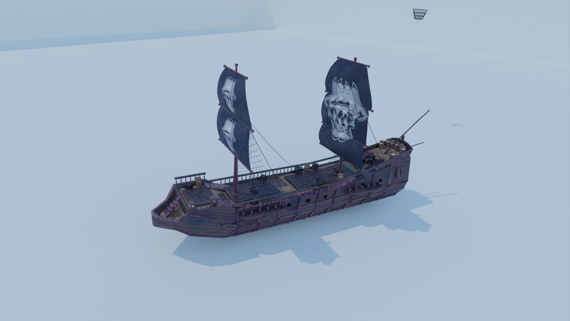 Pirate Ship 3D model -  Low-poly 3D model Low-poly 3D model_18
