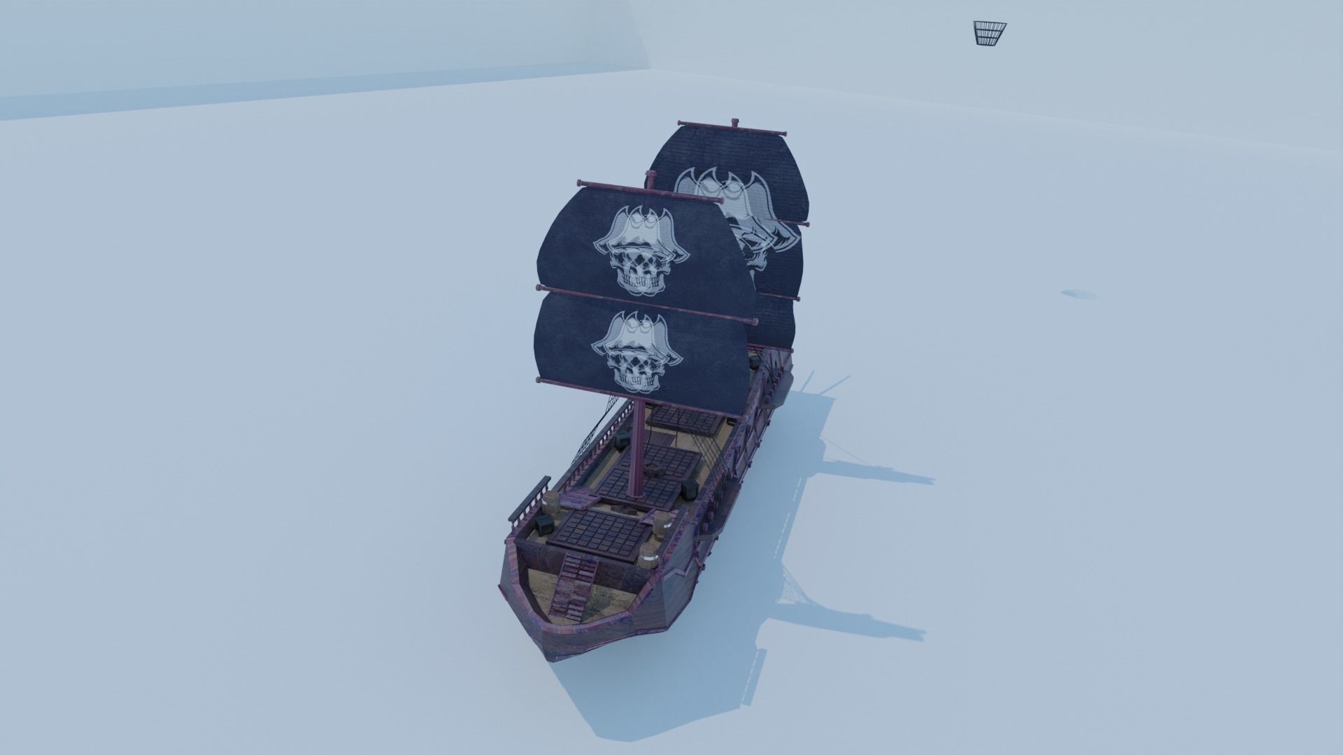 Pirate Ship 3D model -  Low-poly 3D model Low-poly 3D model_21