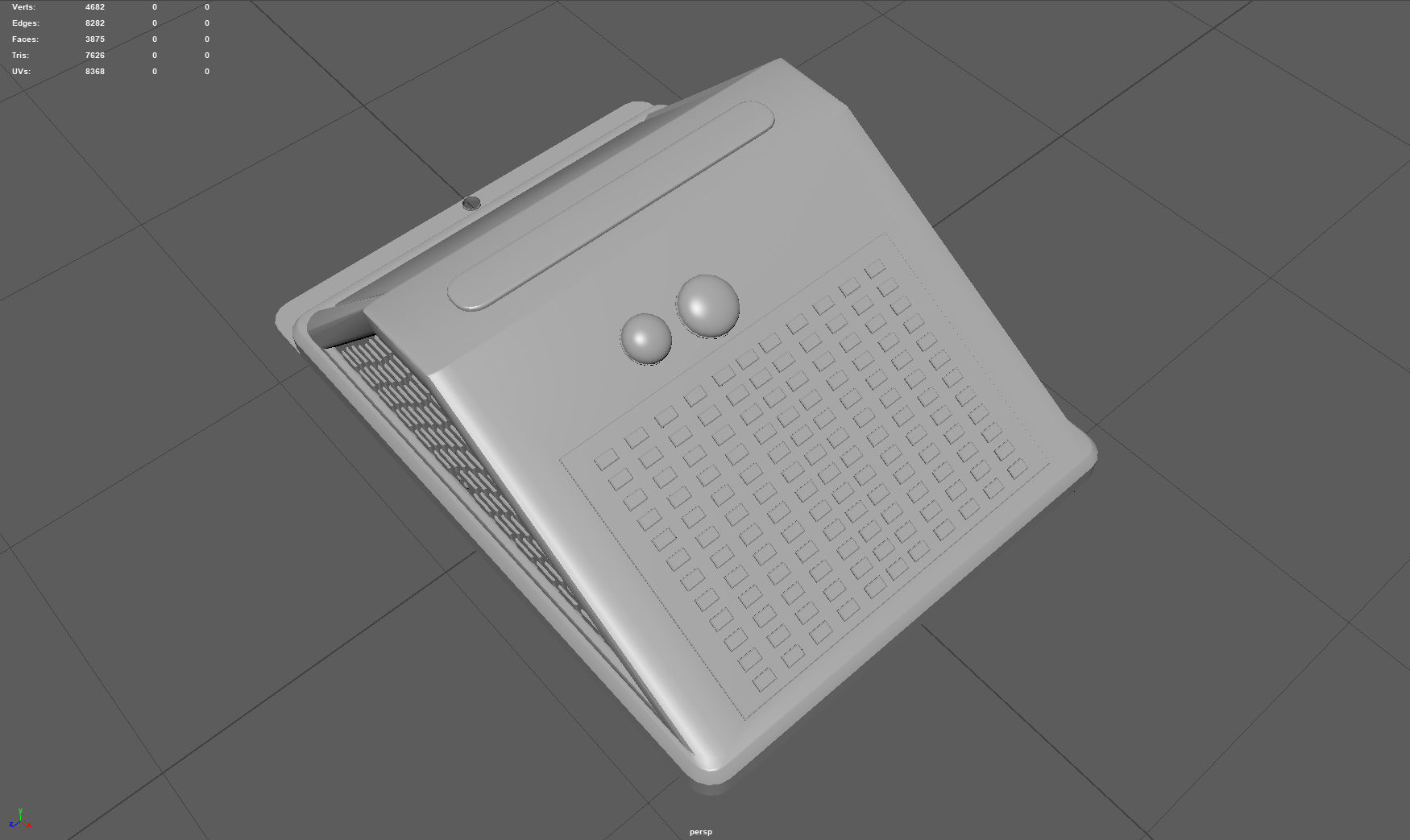  Solar sensor wall light Low-poly 3D model_5