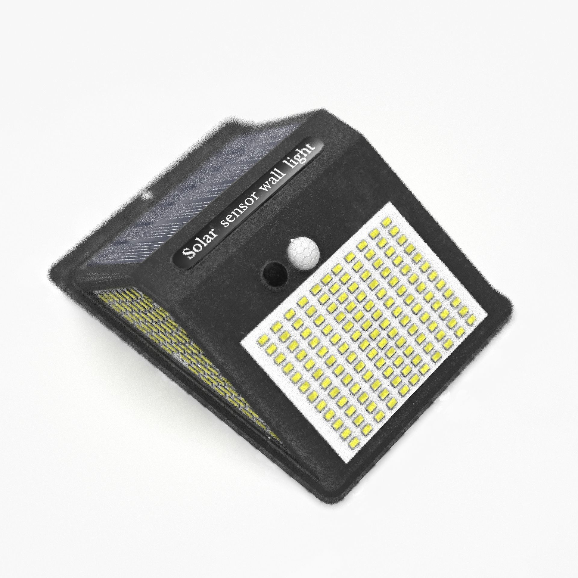  Solar sensor wall light Low-poly 3D model_14