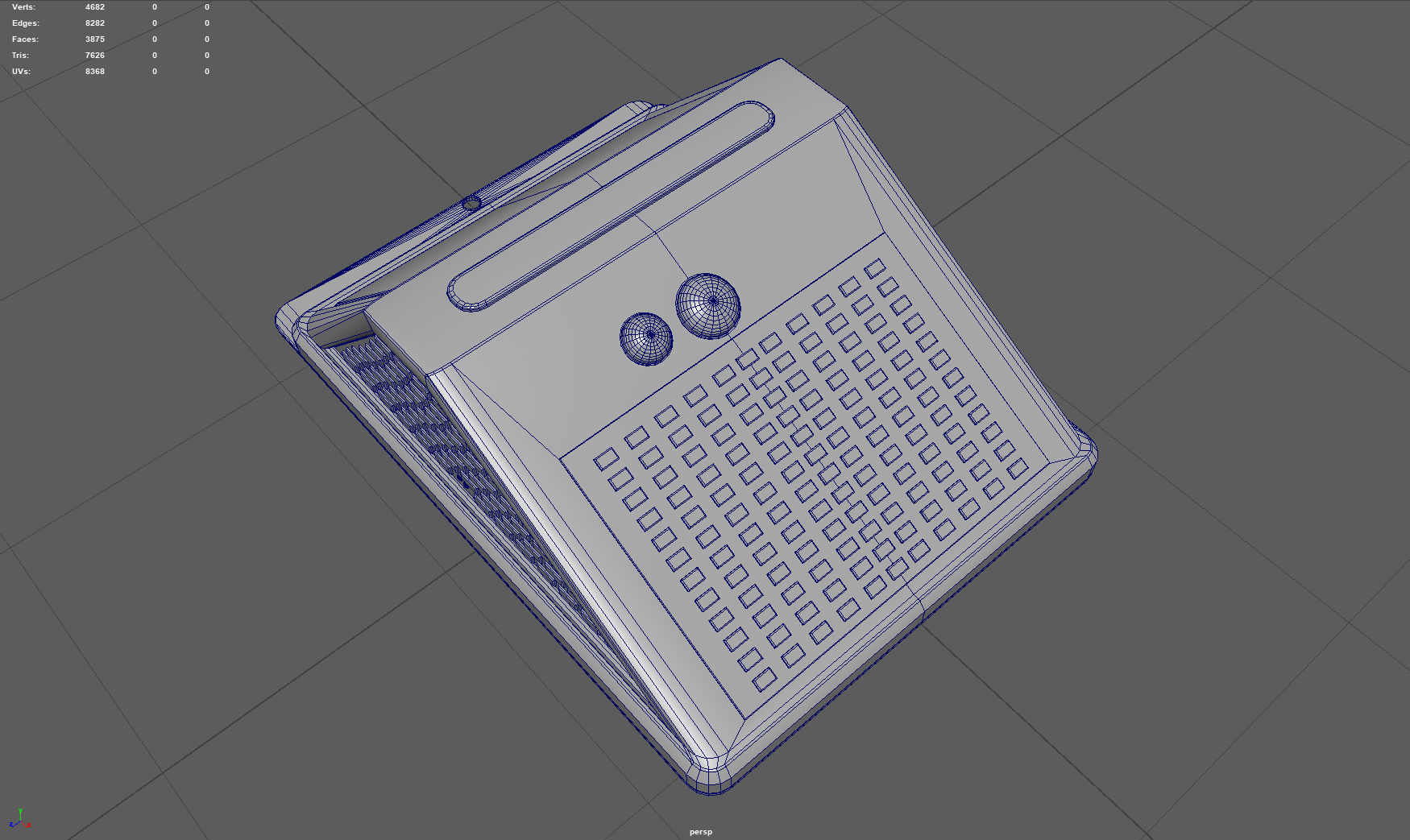  Solar sensor wall light Low-poly 3D model_6