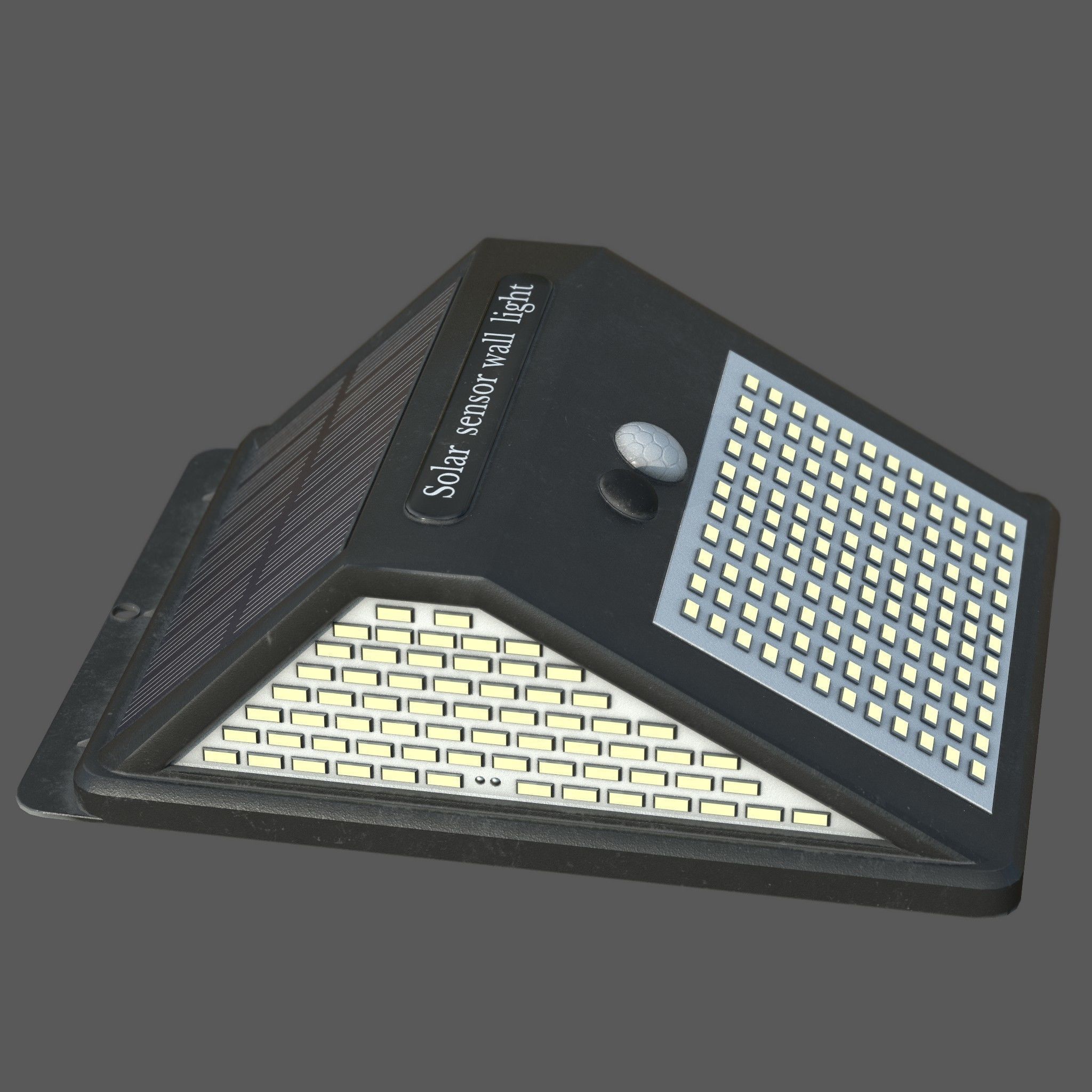  Solar sensor wall light Low-poly 3D model_3