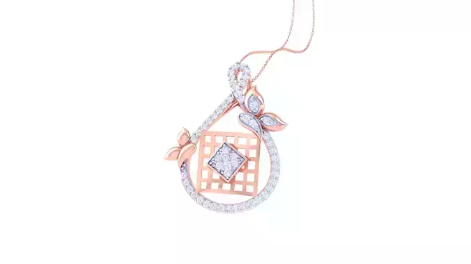 Women Pendant 3dm STL OBJ FBX Renders Details