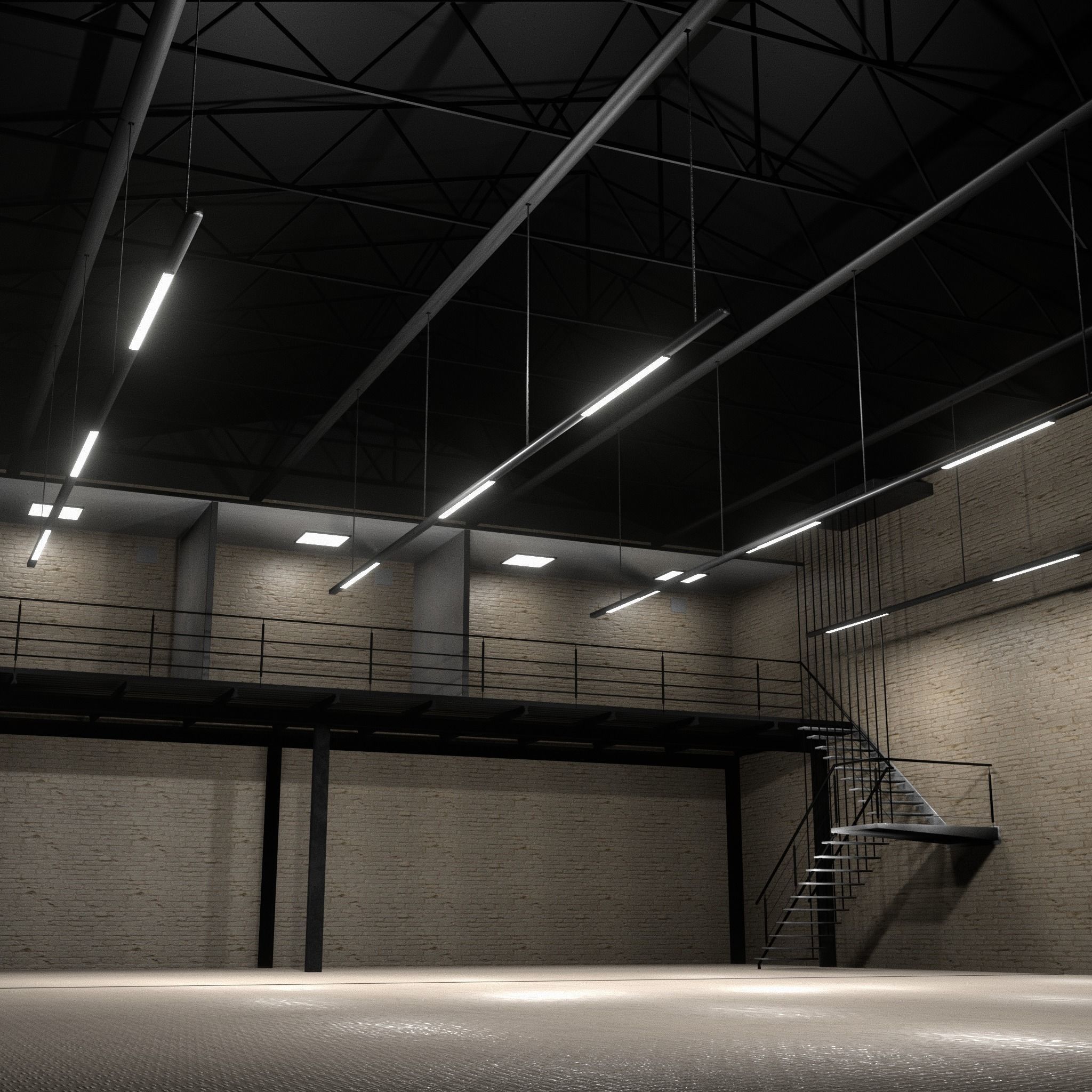 3D Warehouse car studio interior 3d 3D model_2