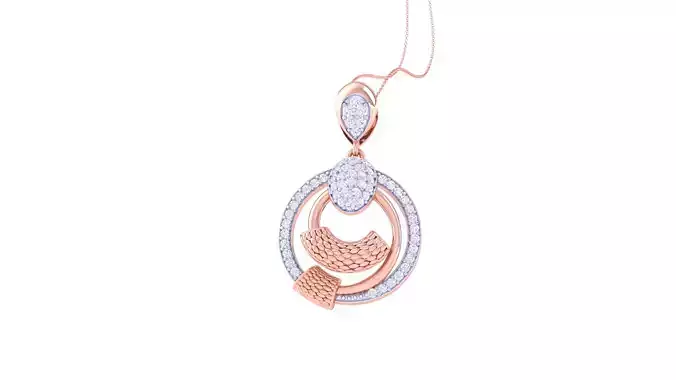 Women Pendant 3dm STL OBJ FBX Renders Details
