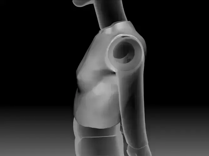 BJD female chest torso part 