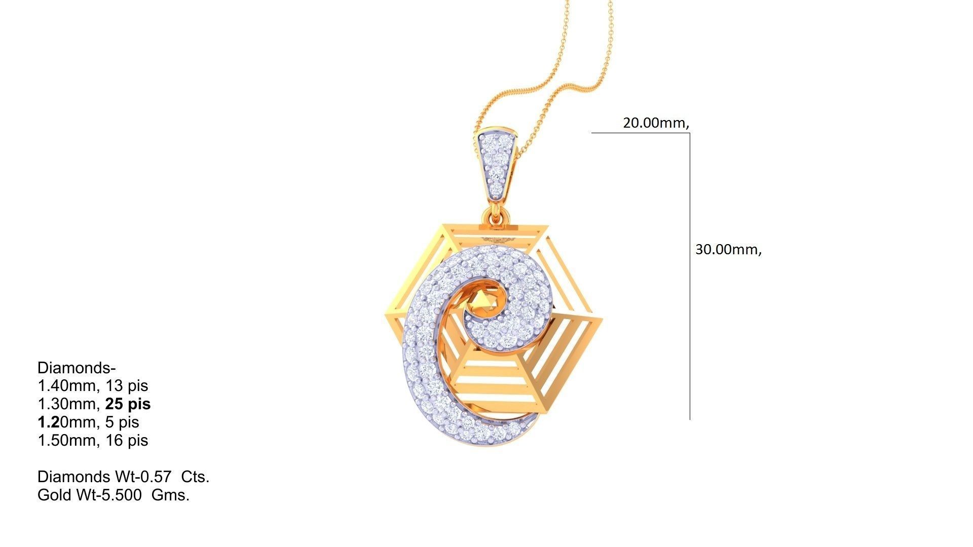 Women Pendant 3dm STL OBJ FBX Renders Details 3D print model_1
