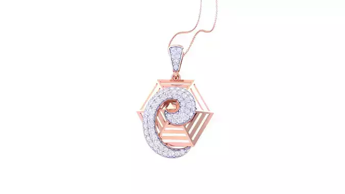 Women Pendant 3dm STL OBJ FBX Renders Details