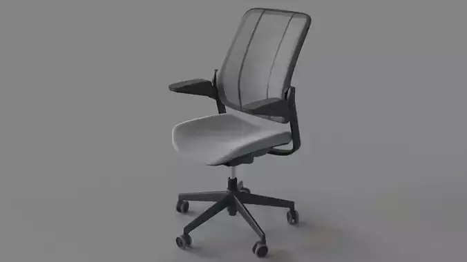 Humanscale Medium Grey Smart Ocean Task Chair 3D model