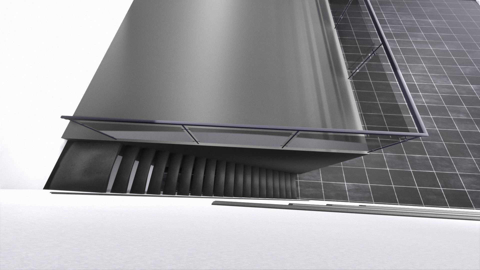 car STUDIO SCENE warehouse 3D future futuristic 3D model_9