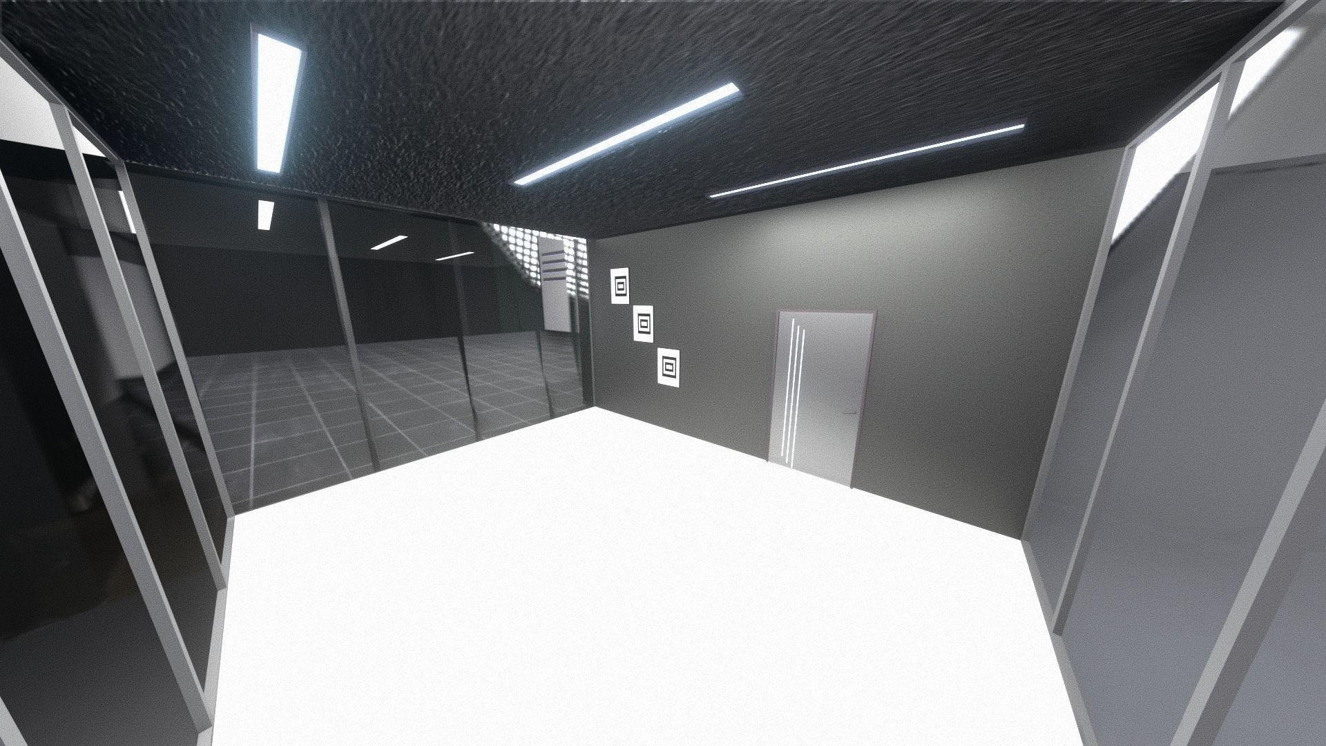 car STUDIO SCENE warehouse 3D future futuristic 3D model_15