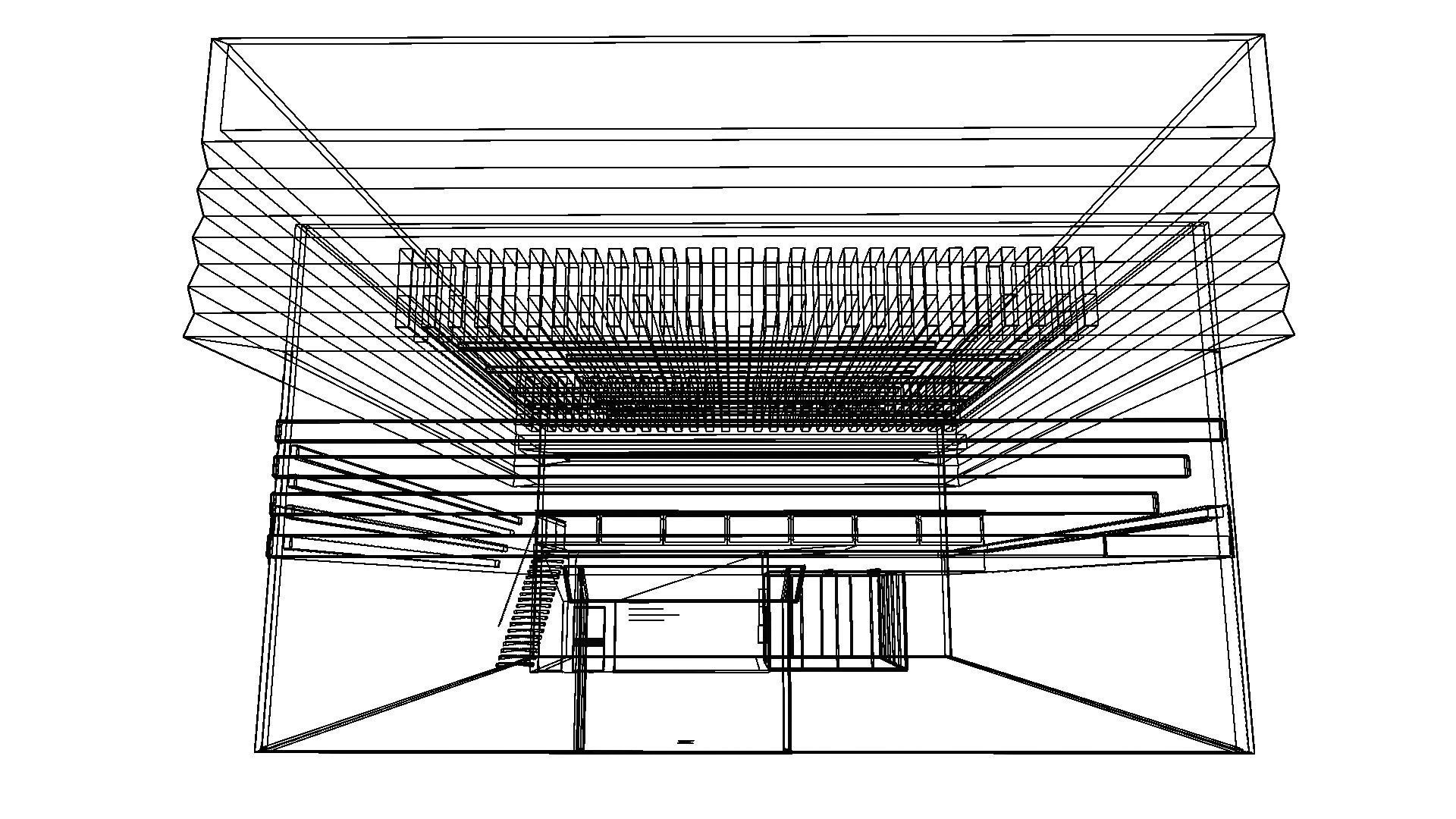 car STUDIO SCENE warehouse 3D future futuristic 3D model_13