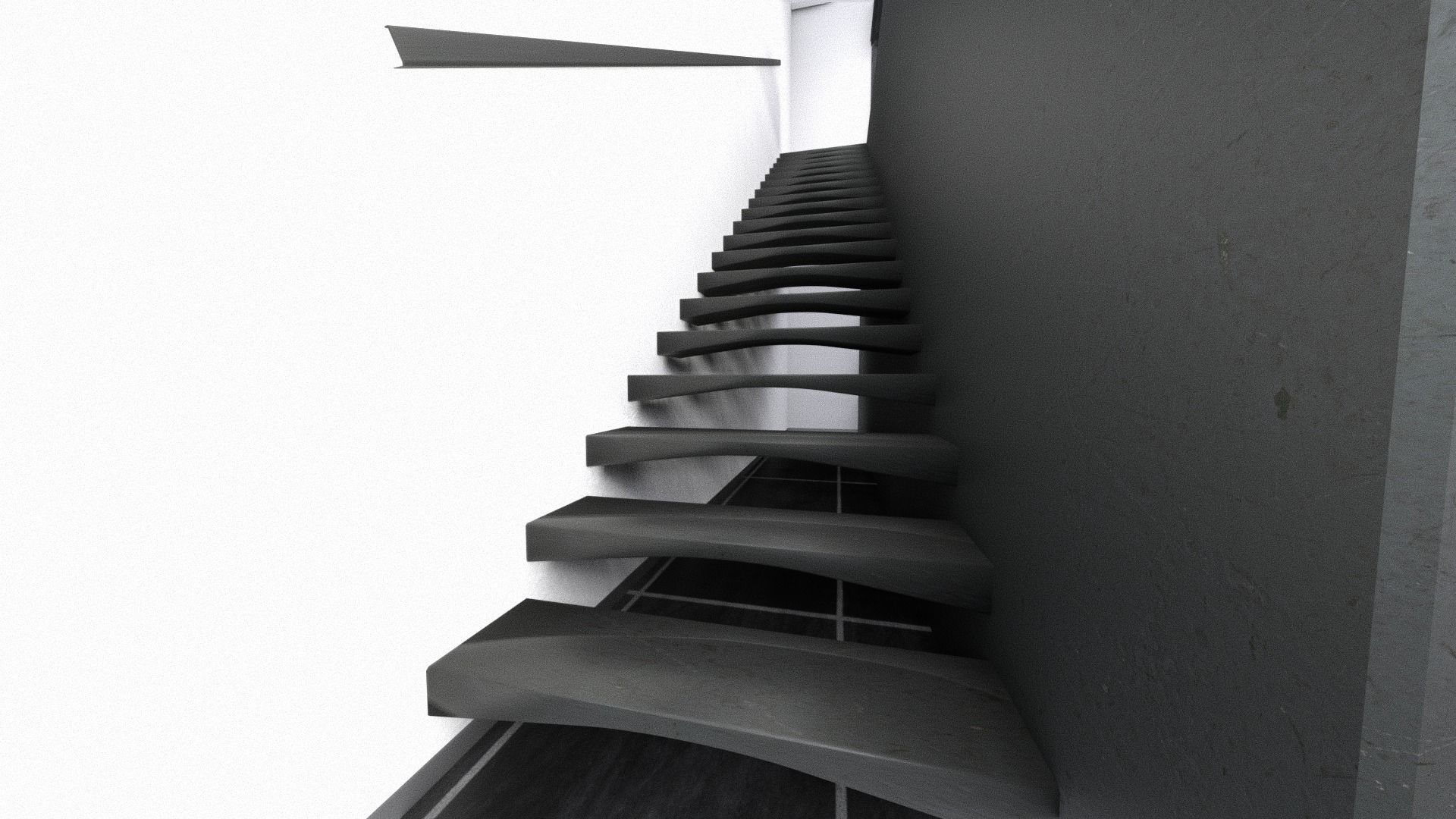 car STUDIO SCENE warehouse 3D future futuristic 3D model_11