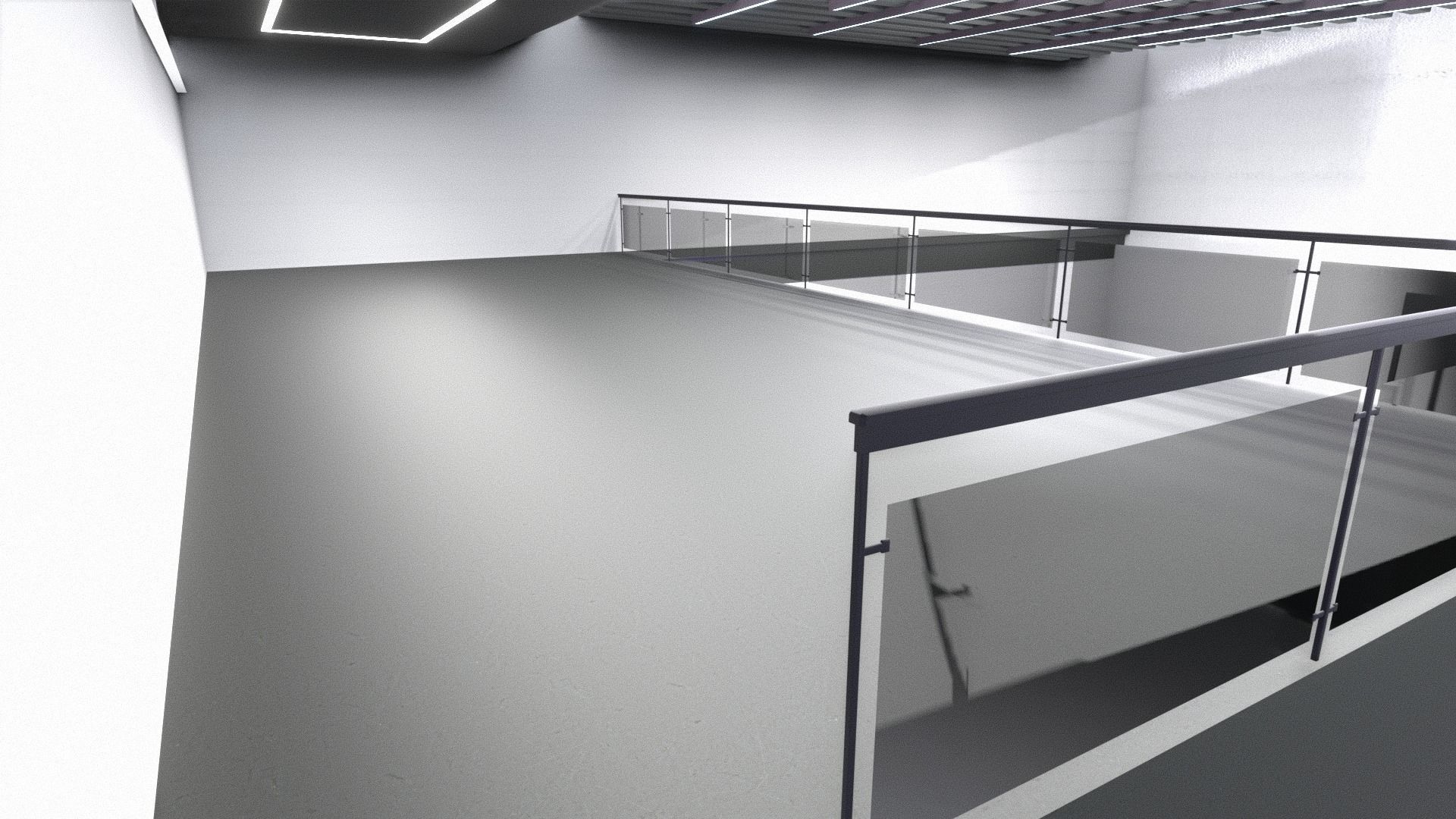 car STUDIO SCENE warehouse 3D future futuristic 3D model_14