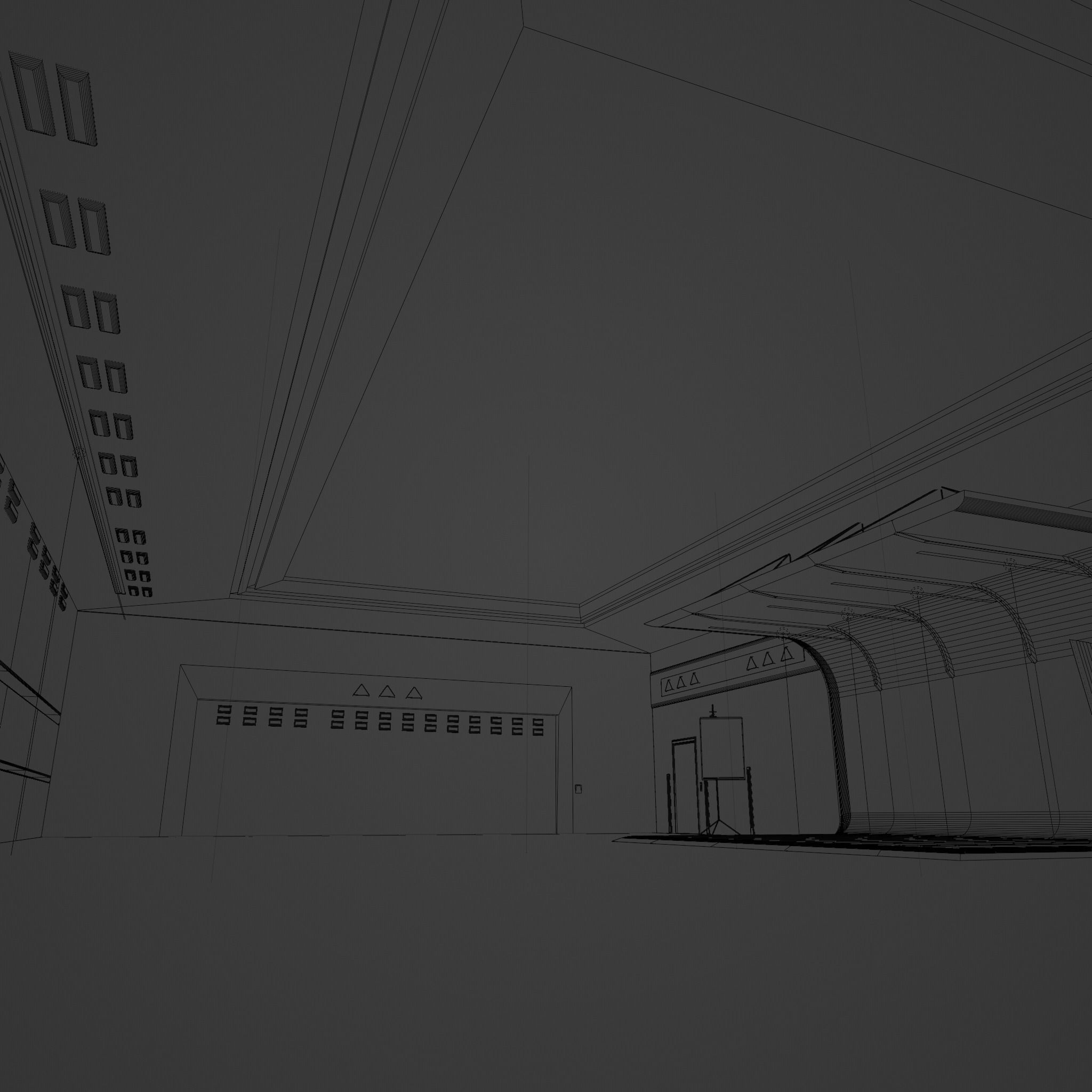 CAR STUDIO Sci-Fi Interior SCENE futuristic 3D model 3D model_3