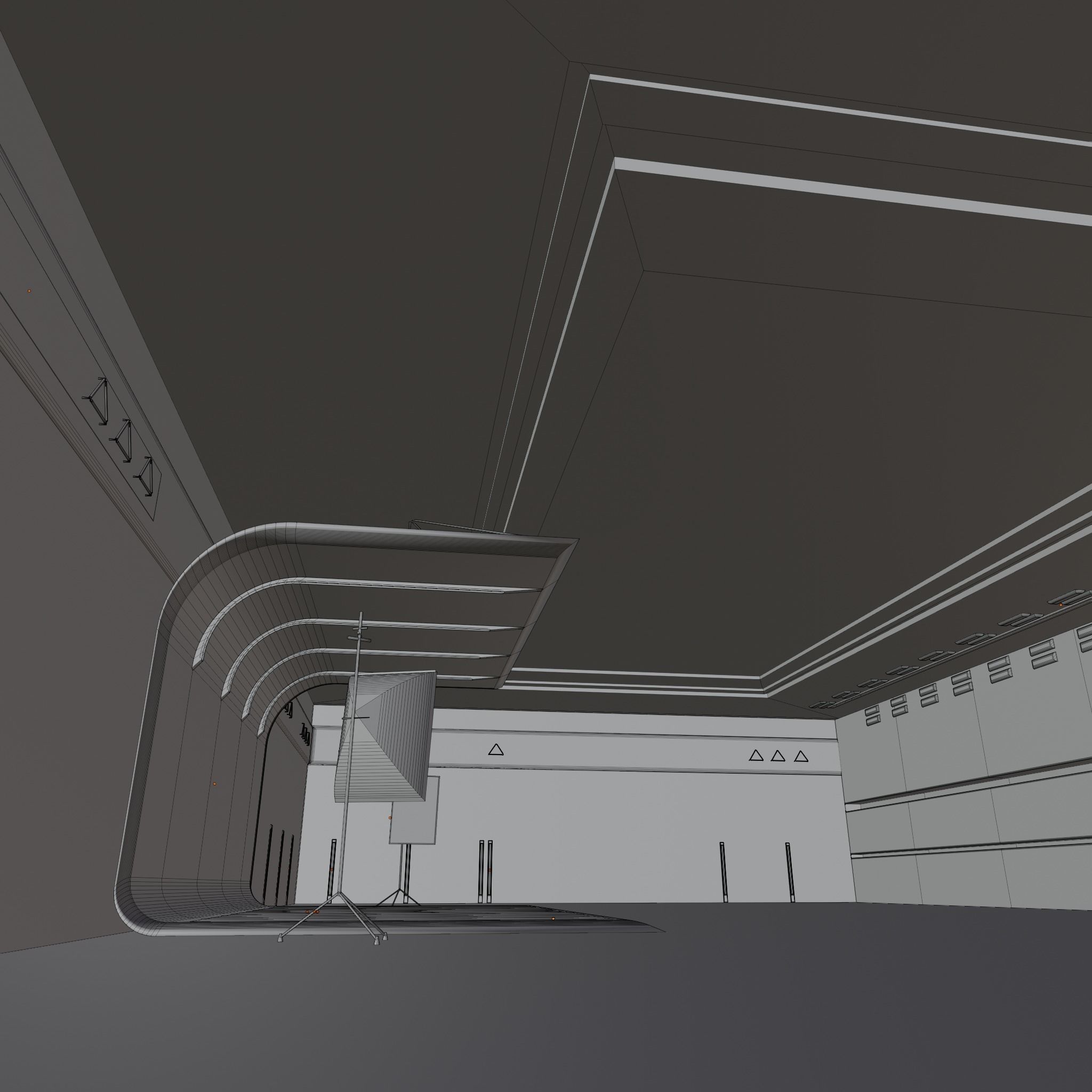 CAR STUDIO Sci-Fi Interior SCENE futuristic 3D model 3D model_6