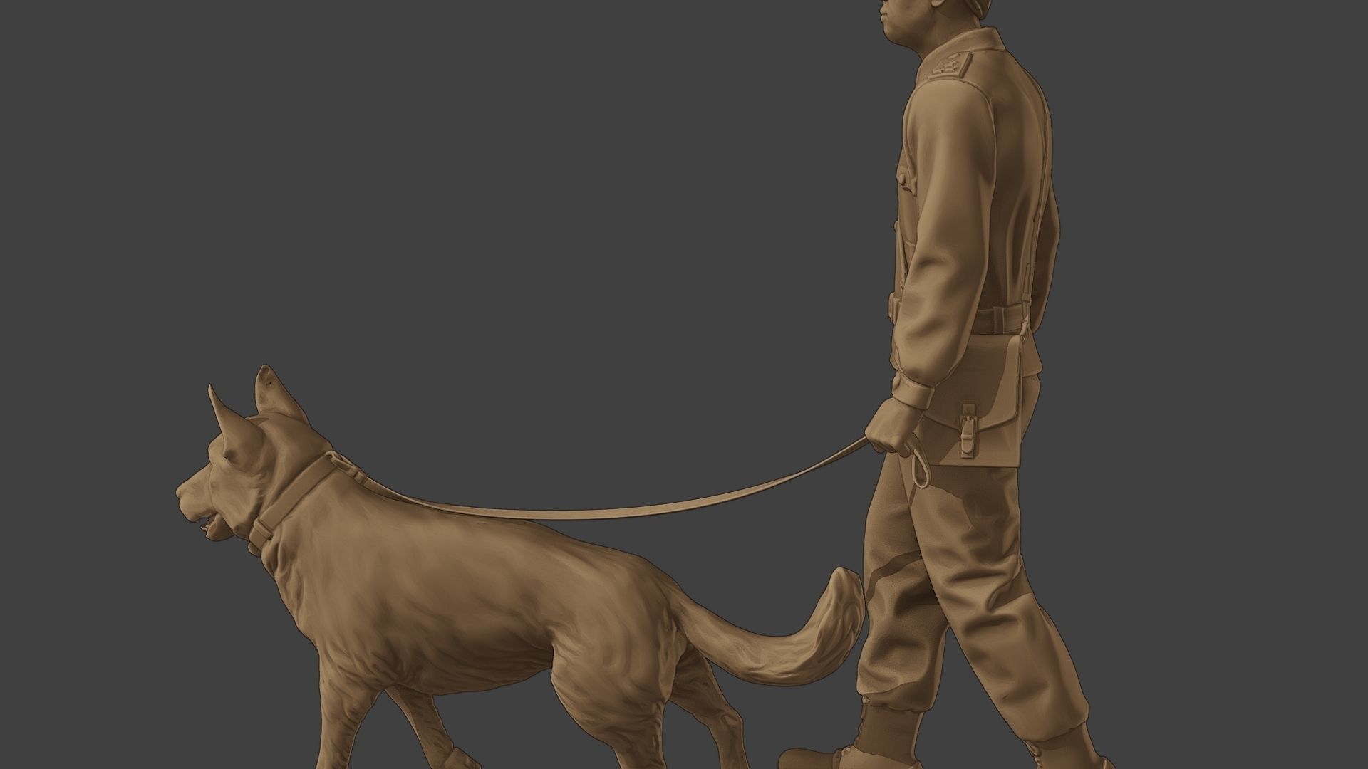 Czechoslovak communist Police K9 002 3D print model_26