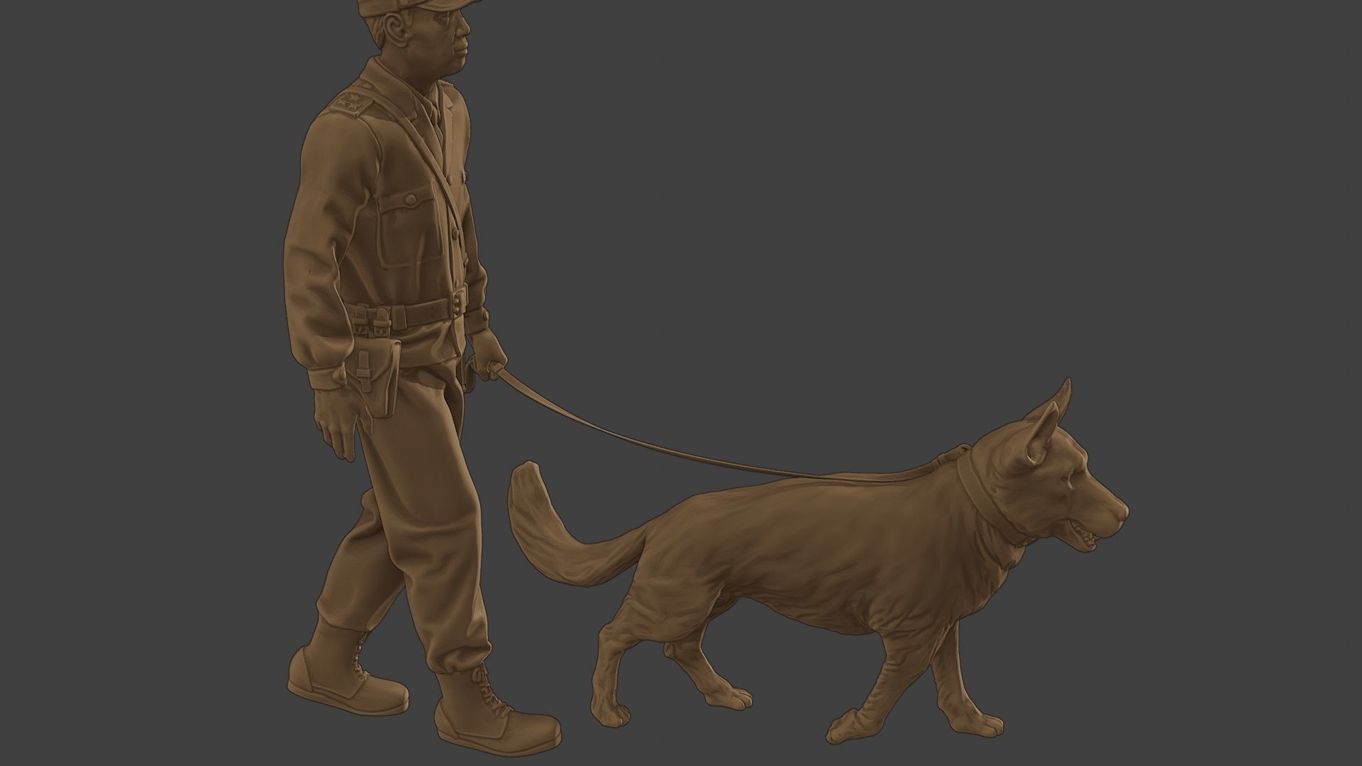 Czechoslovak communist Police K9 002 3D print model_30