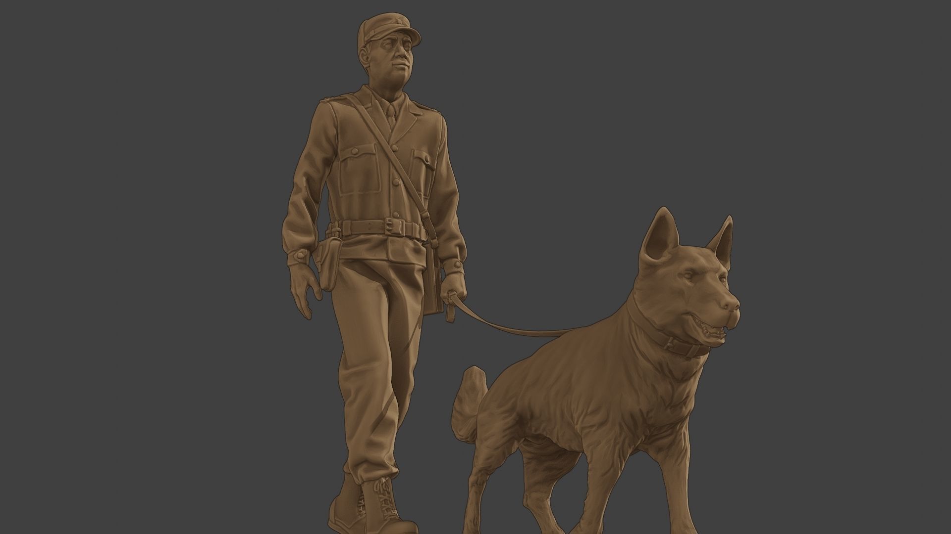 Czechoslovak communist Police K9 002 3D print model_13