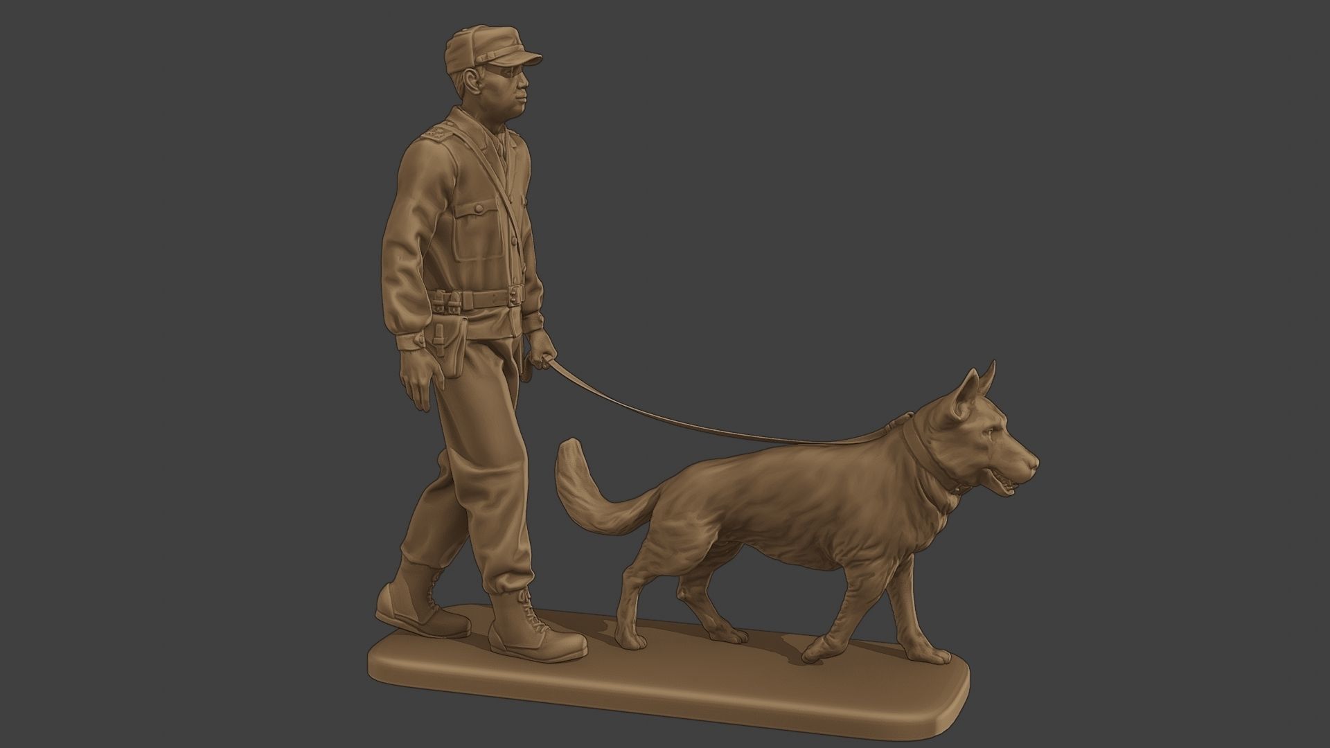 Czechoslovak communist Police K9 002 3D print model_9