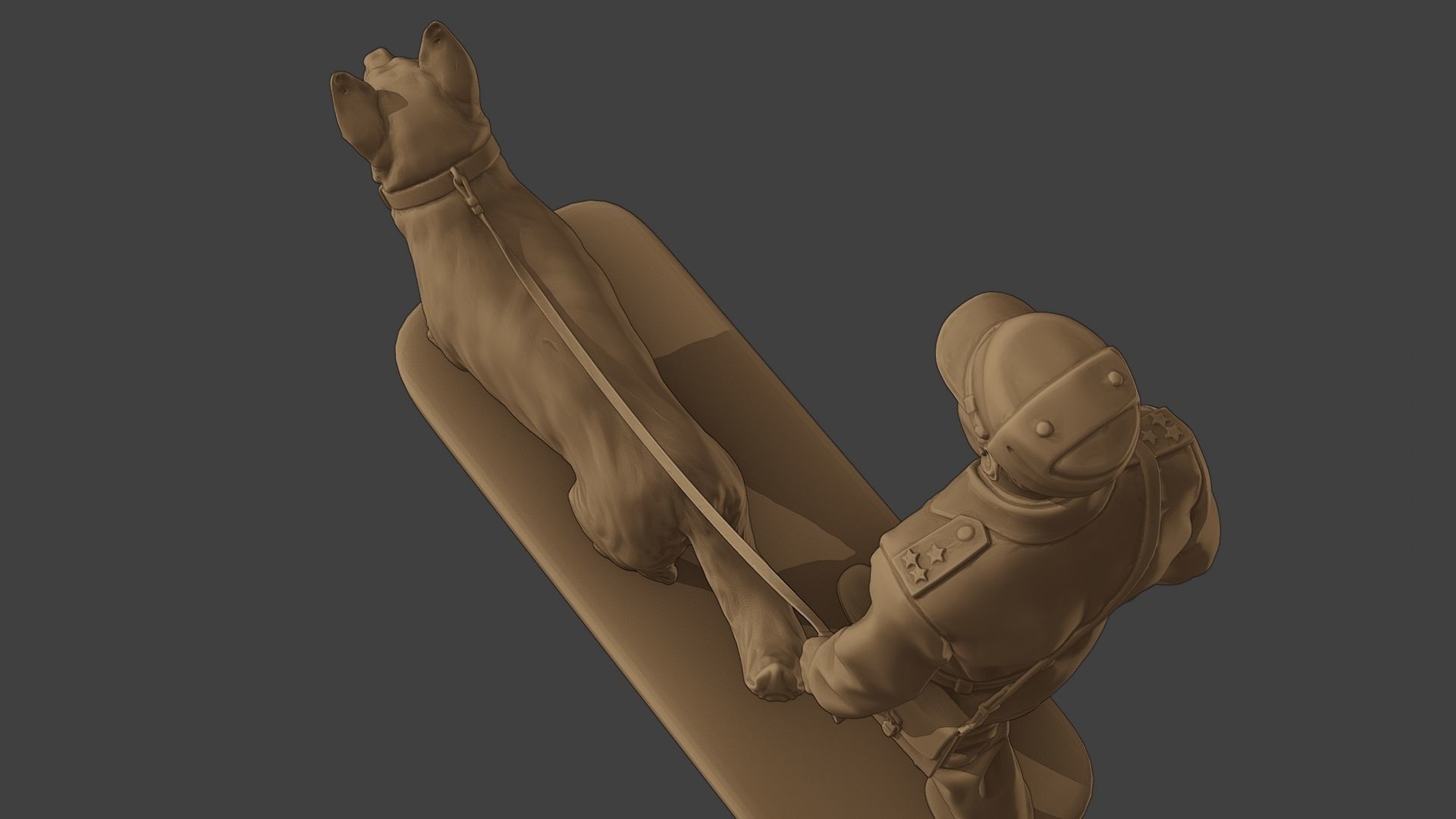 Czechoslovak communist Police K9 002 3D print model_16