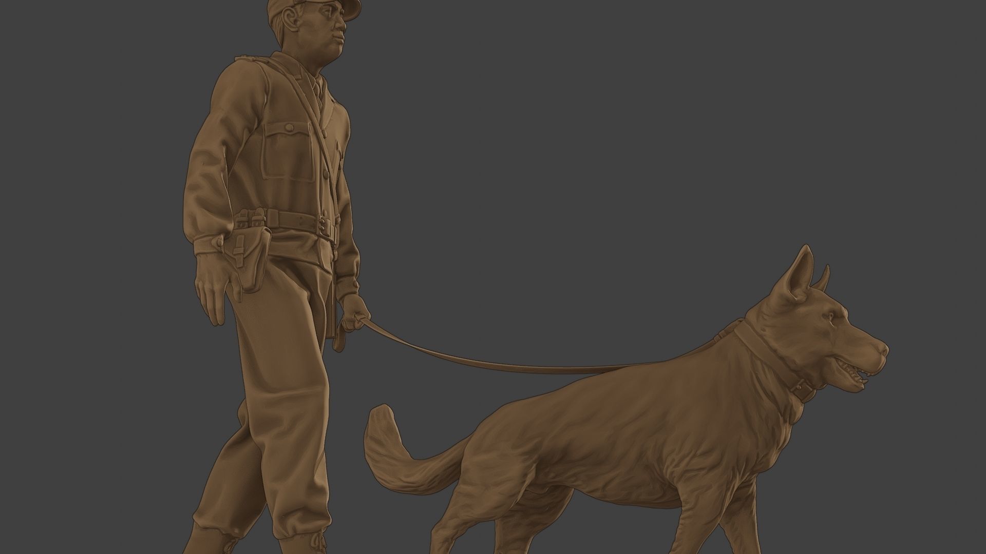 Czechoslovak communist Police K9 002 3D print model_29