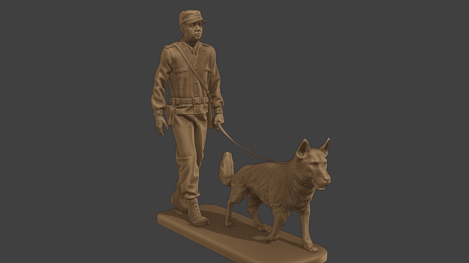 Czechoslovak communist Police K9 002 3D print model_10