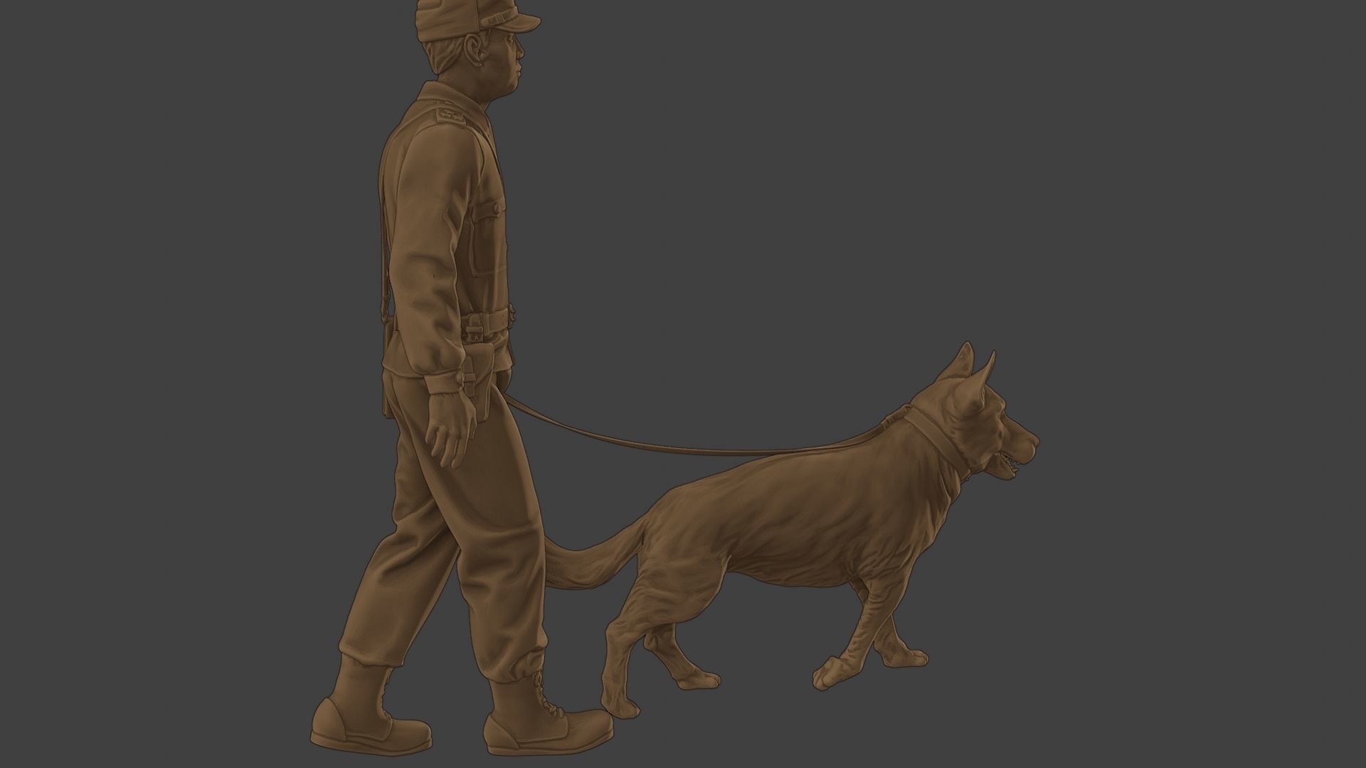 Czechoslovak communist Police K9 002 3D print model_31