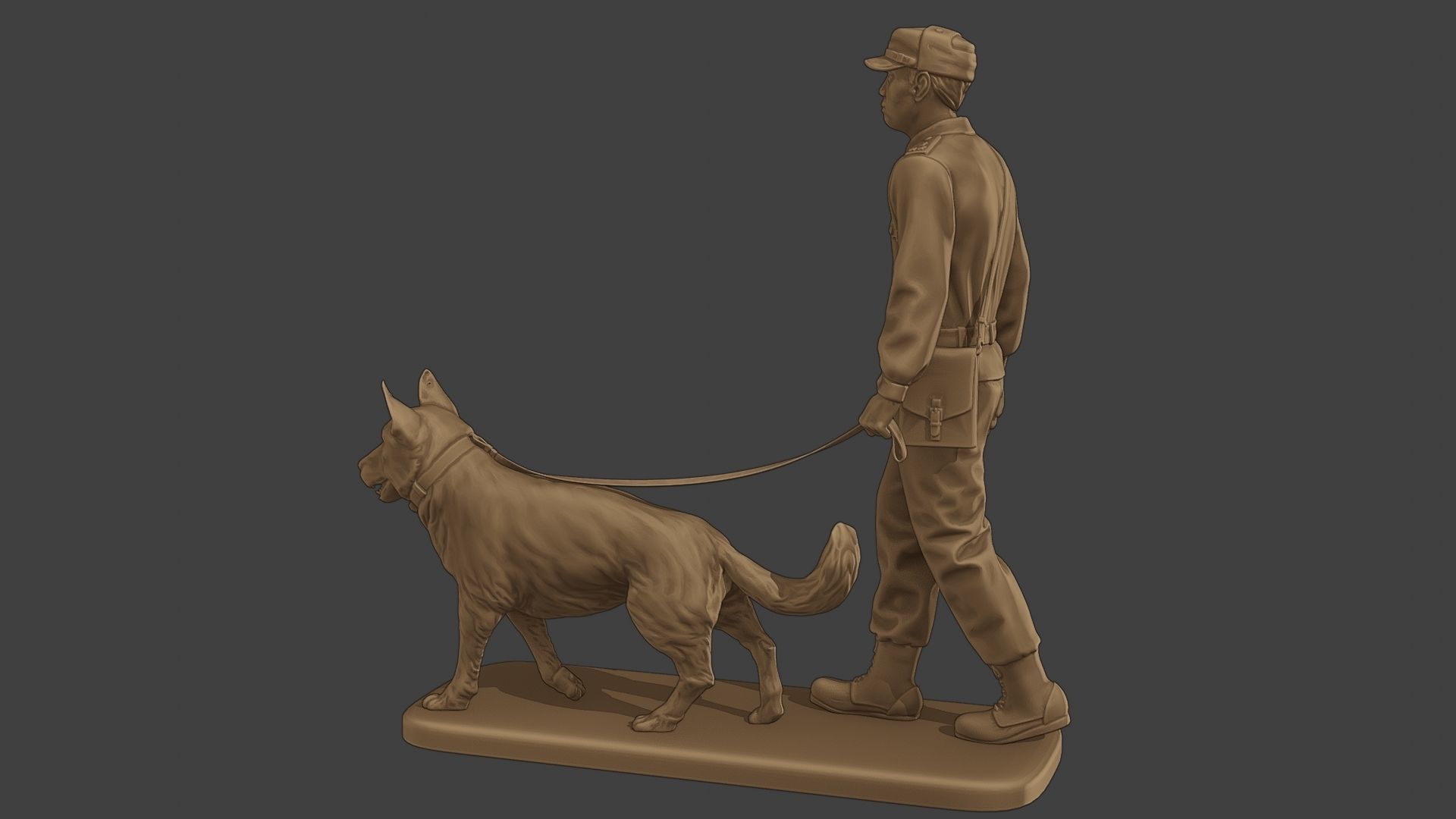 Czechoslovak communist Police K9 002 3D print model_4