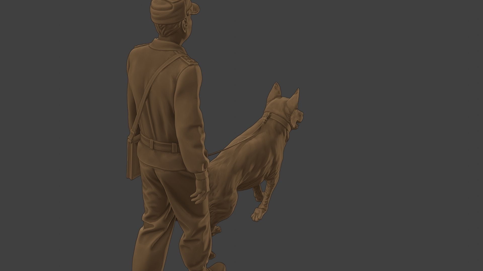 Czechoslovak communist Police K9 002 3D print model_24