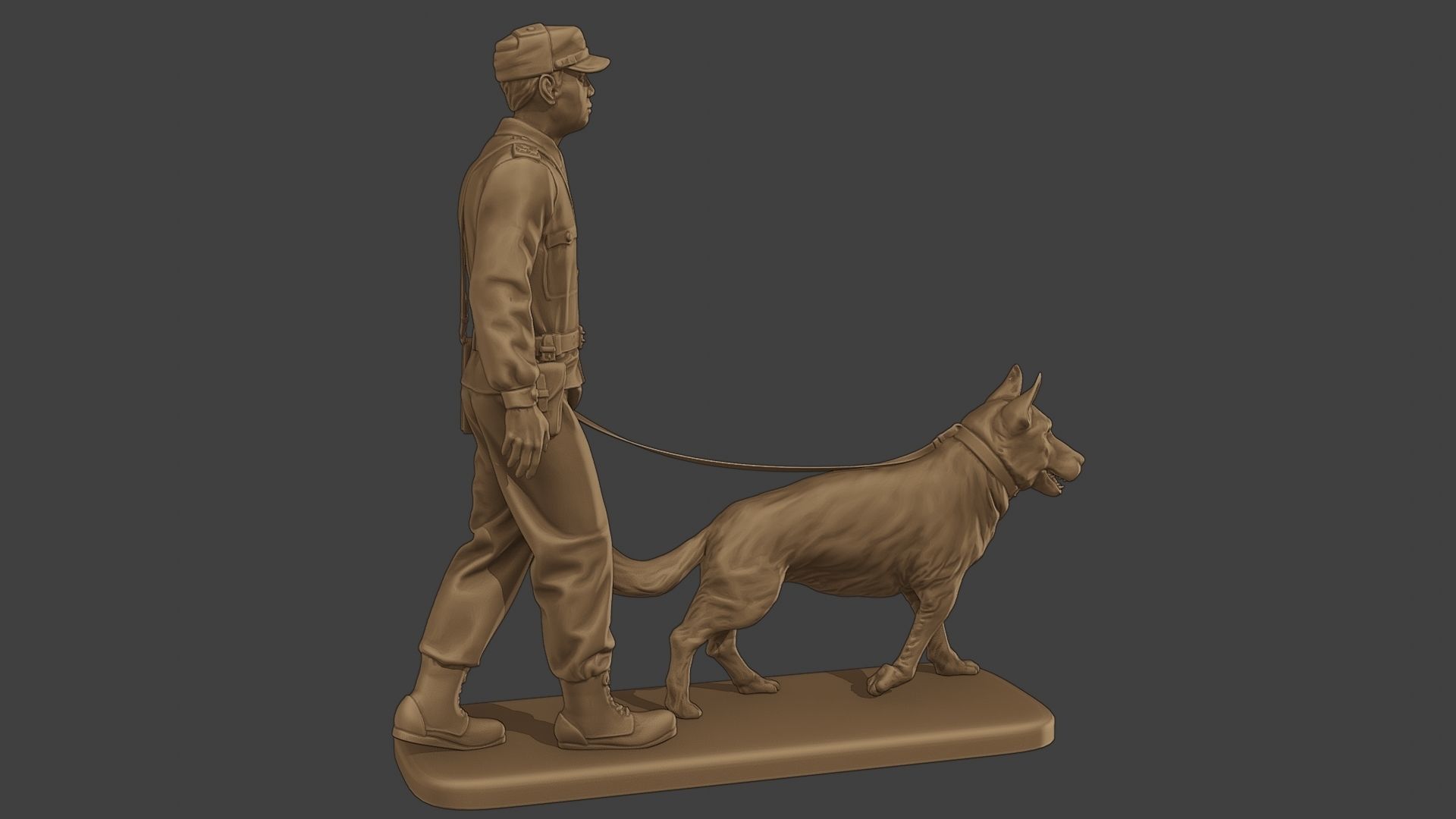Czechoslovak communist Police K9 002 3D print model_8