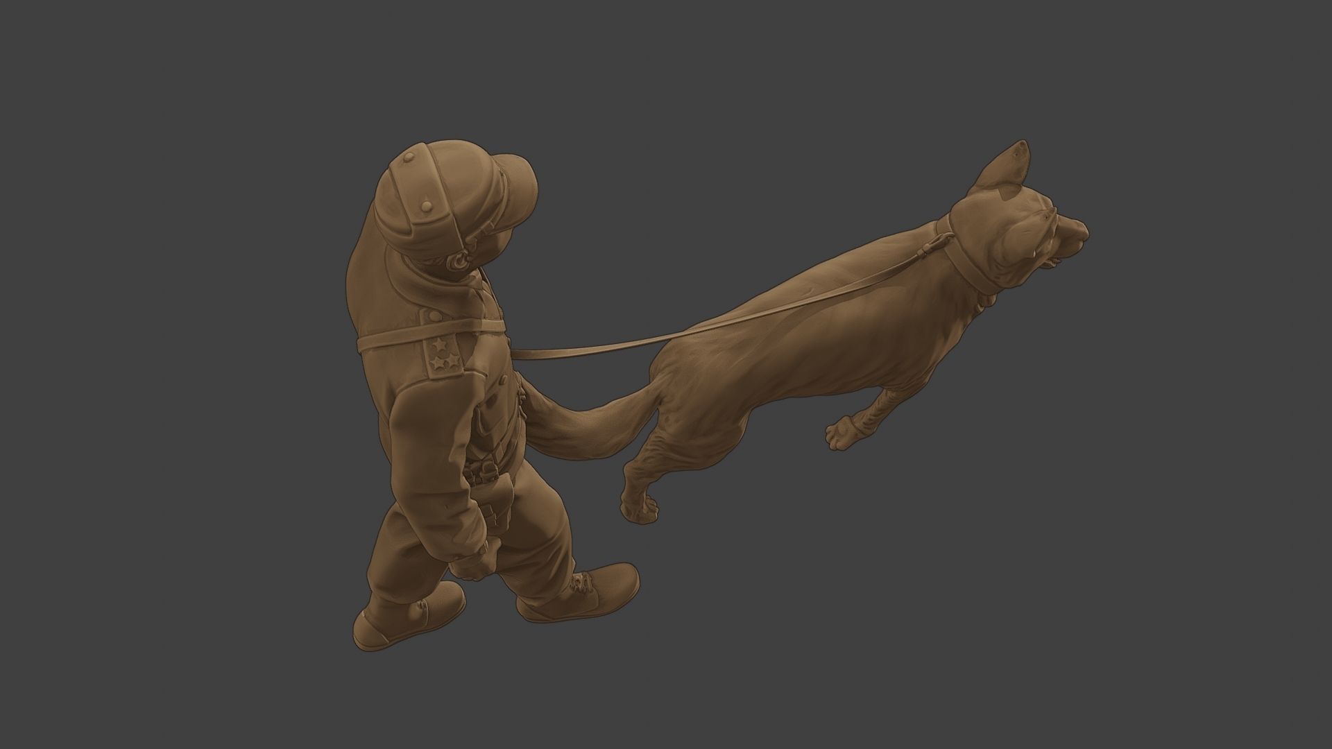 Czechoslovak communist Police K9 002 3D print model_23