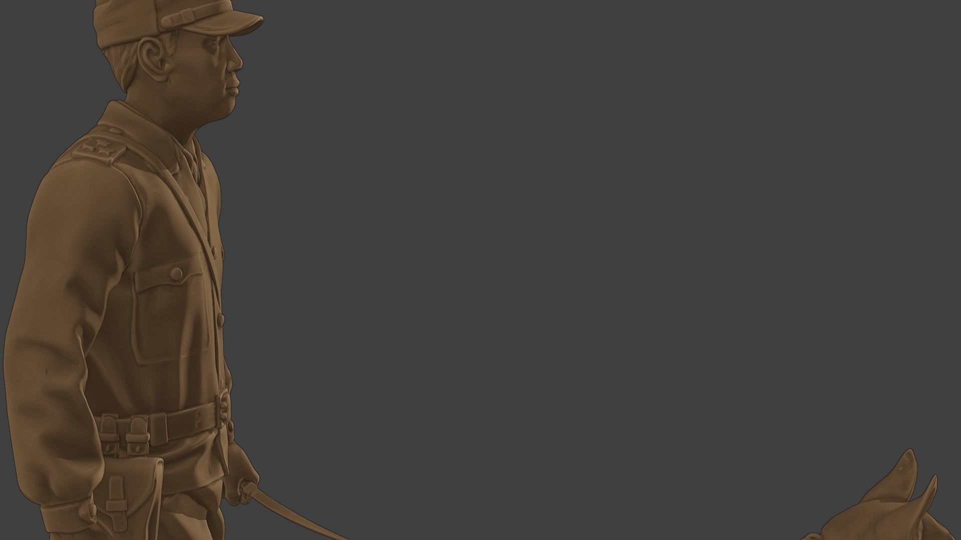 Czechoslovak communist Police K9 002 3D print model_20