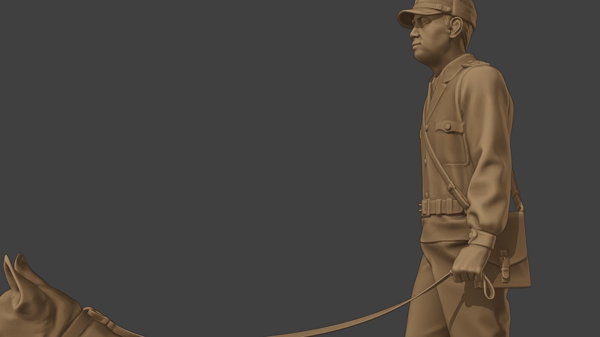 Czechoslovak communist Police K9 002 3D print model_17
