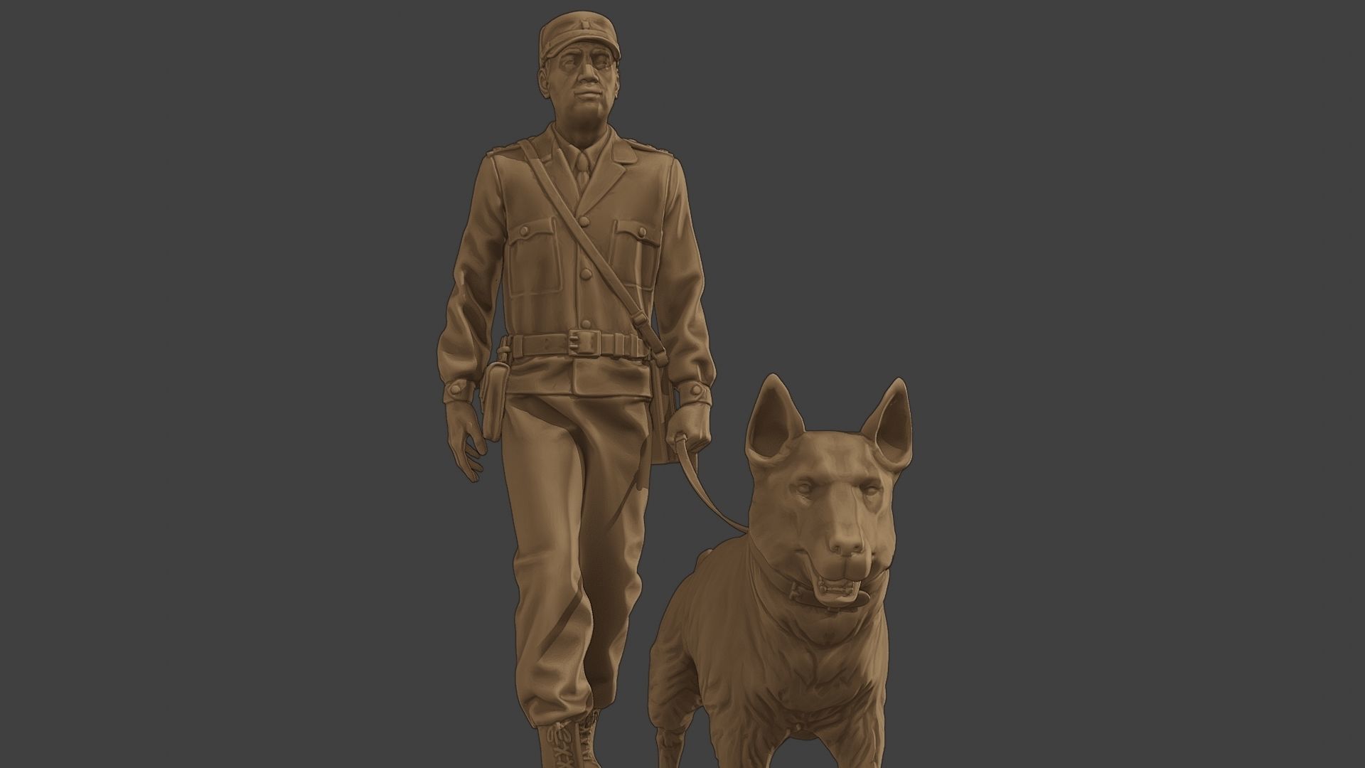 Czechoslovak communist Police K9 002 3D print model_28