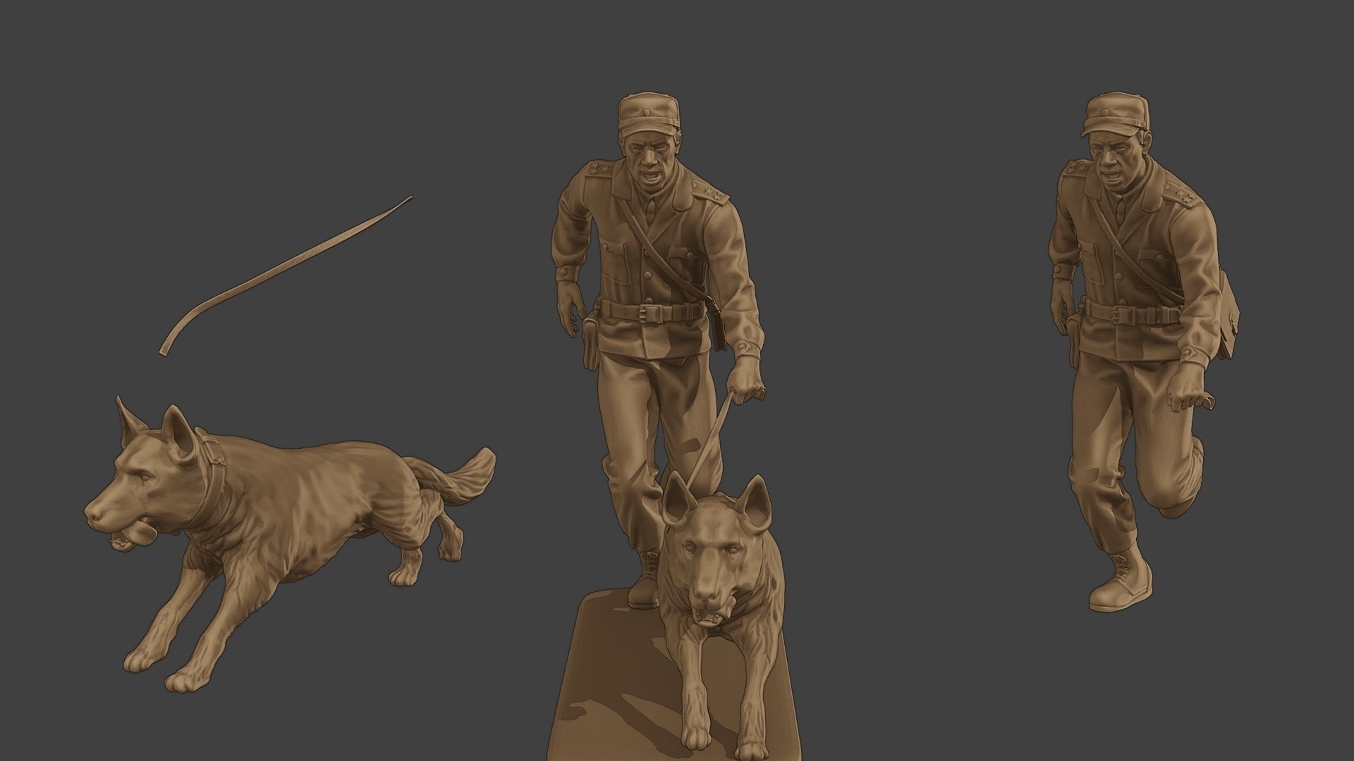 Czechoslovak communist Police K9 003 3D print model_1