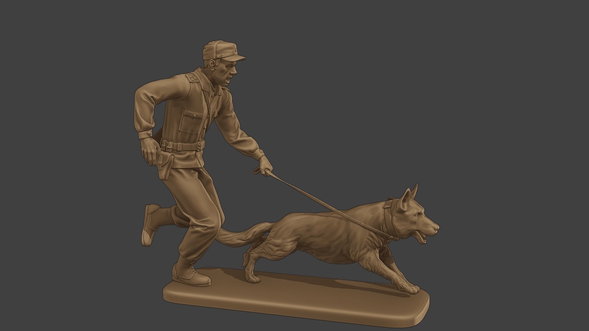 Czechoslovak communist Police K9 003 3D print model_9