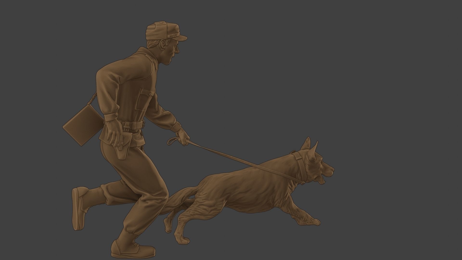 Czechoslovak communist Police K9 003 3D print model_31