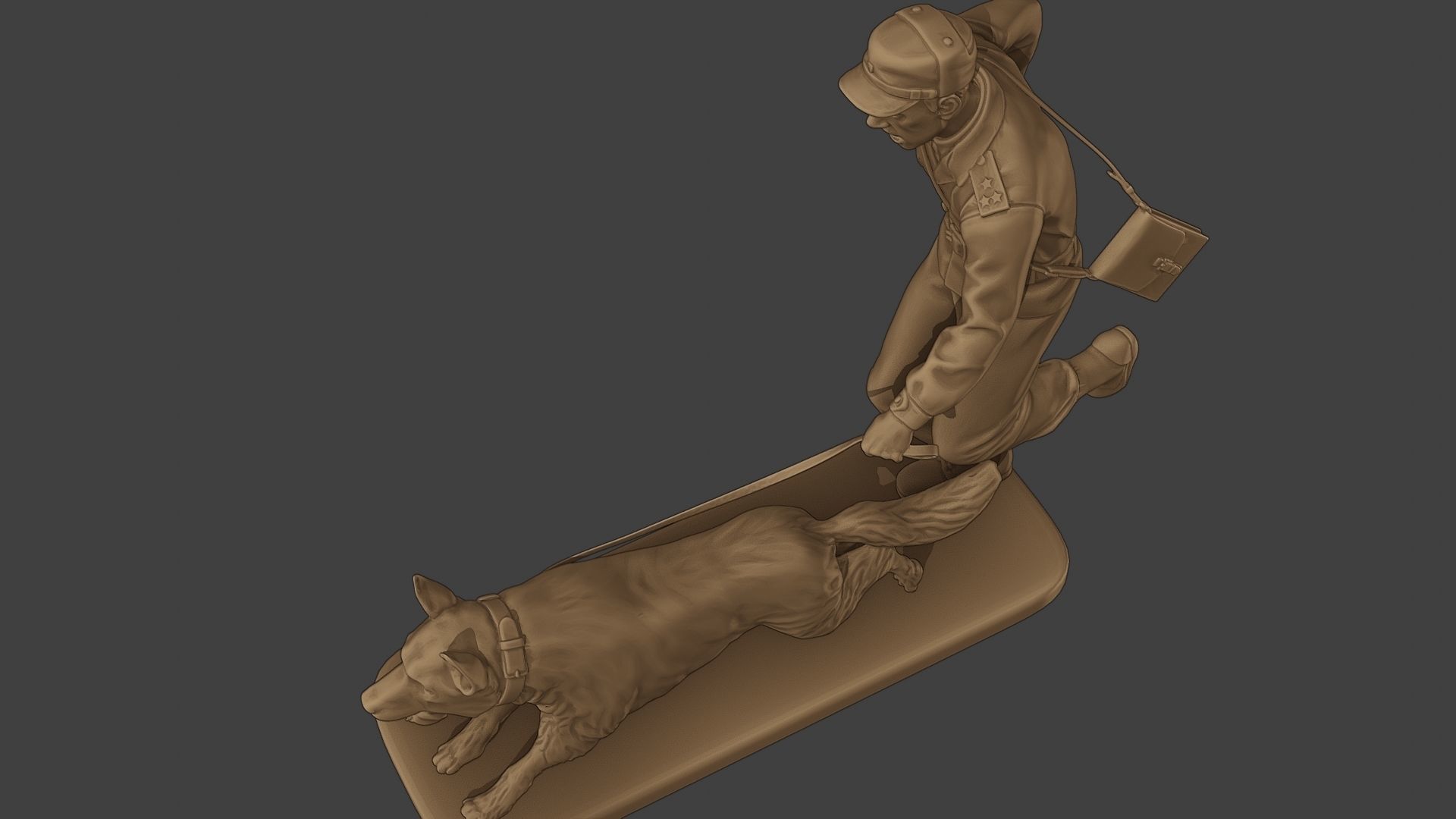 Czechoslovak communist Police K9 003 3D print model_15