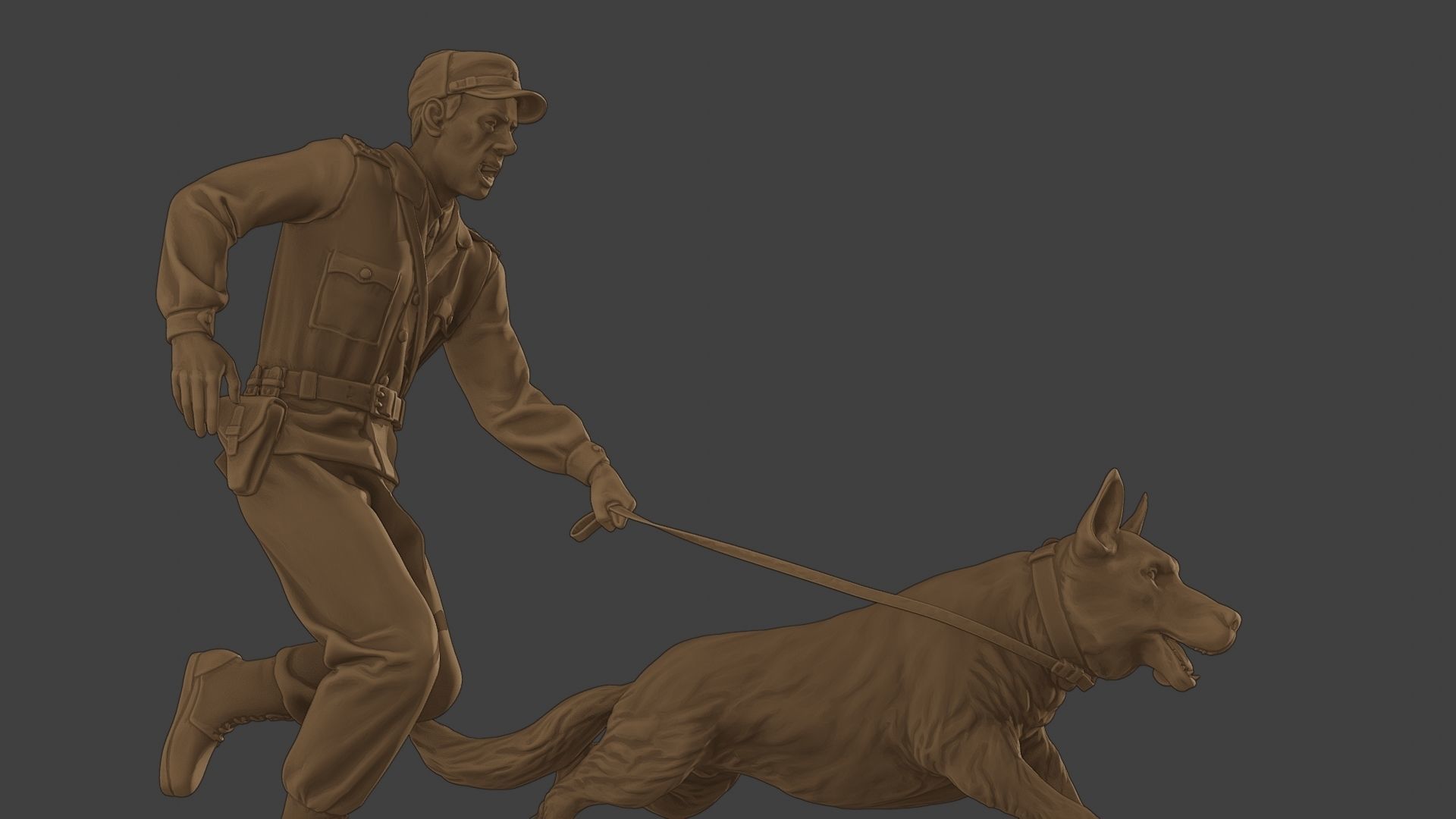Czechoslovak communist Police K9 003 3D print model_29