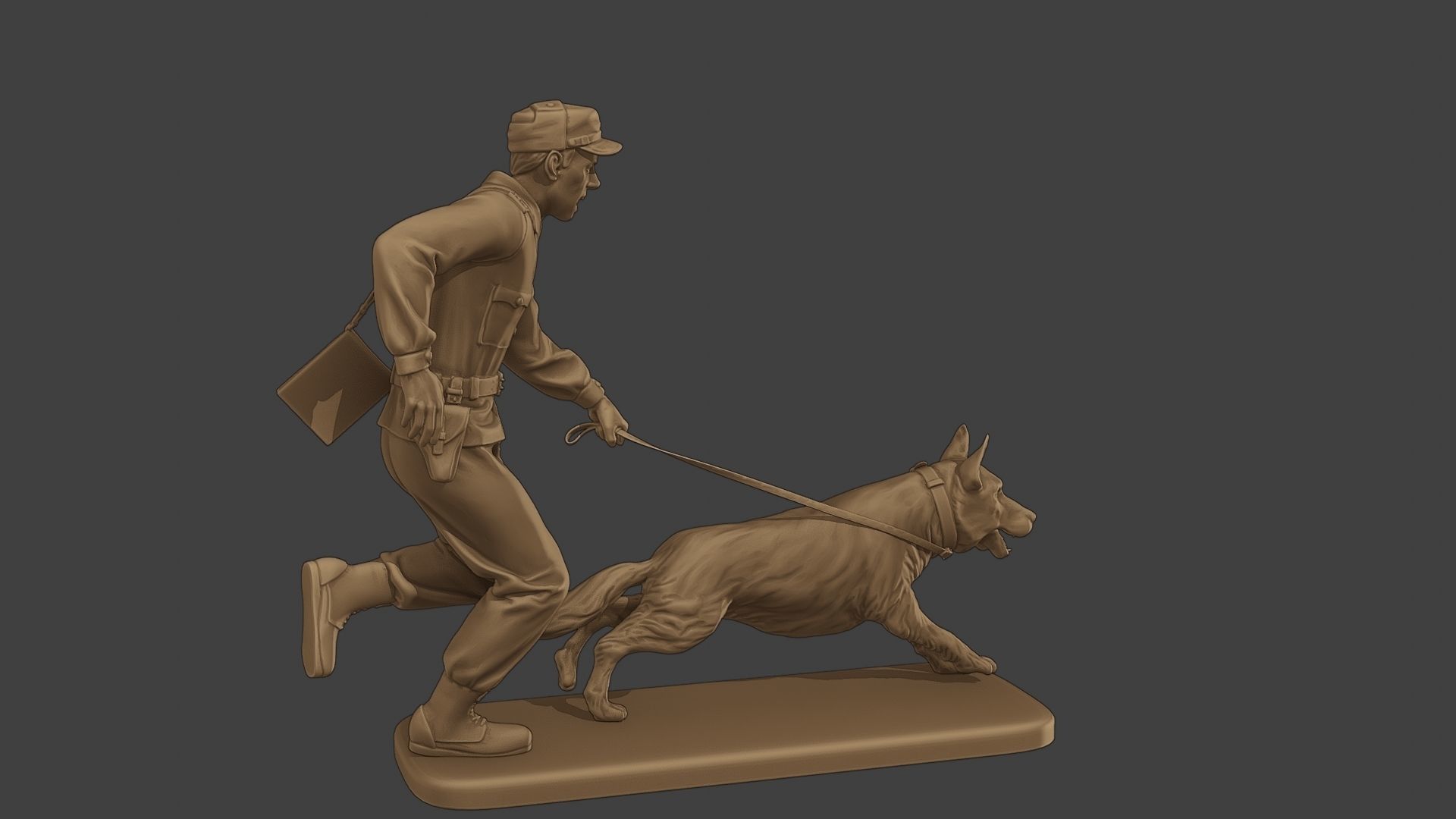 Czechoslovak communist Police K9 003 3D print model_8
